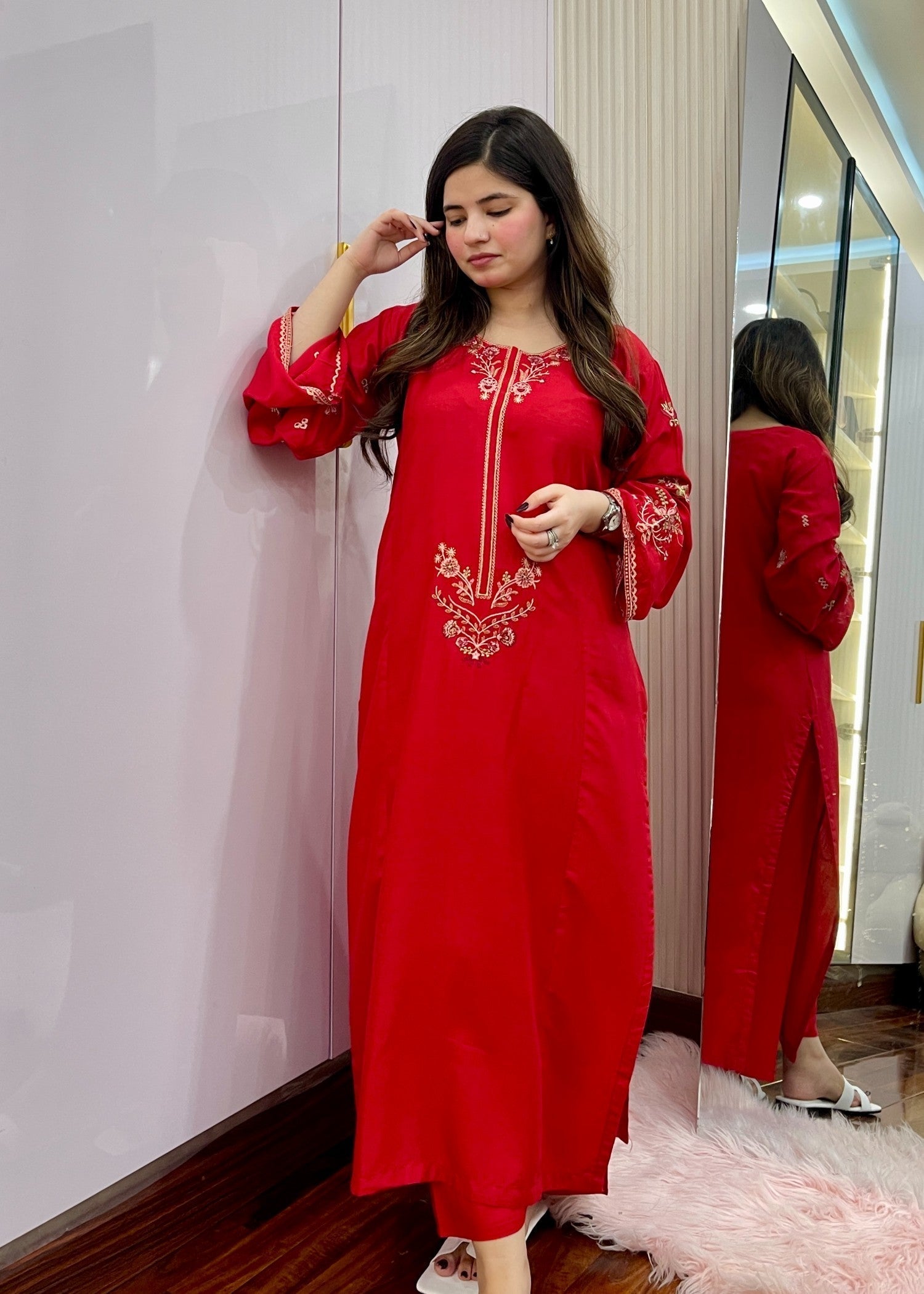 Shefoze Clothing redwear Women 2pcs