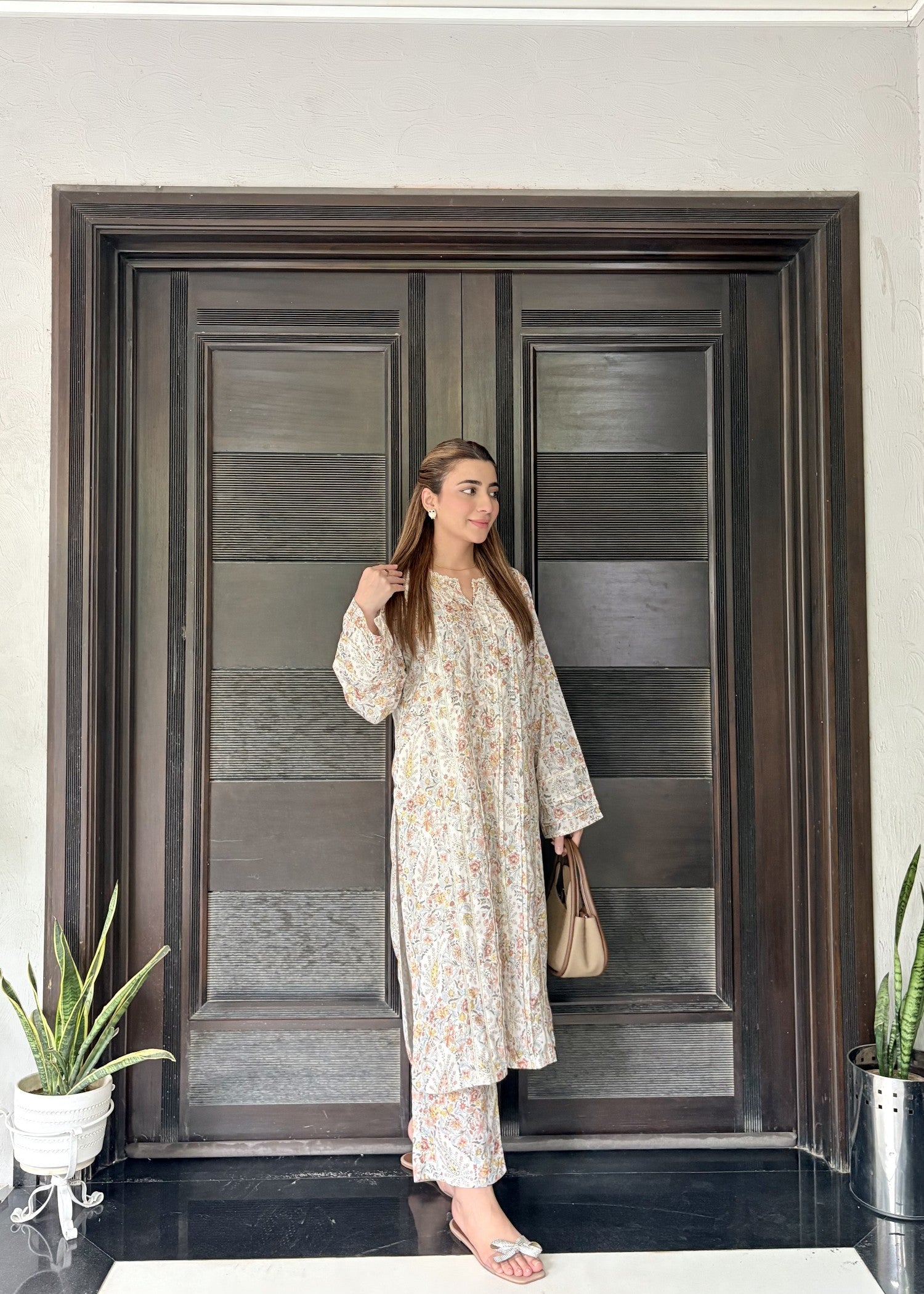 Zenyre Floral Mosaic Printed Set Women 2pcs