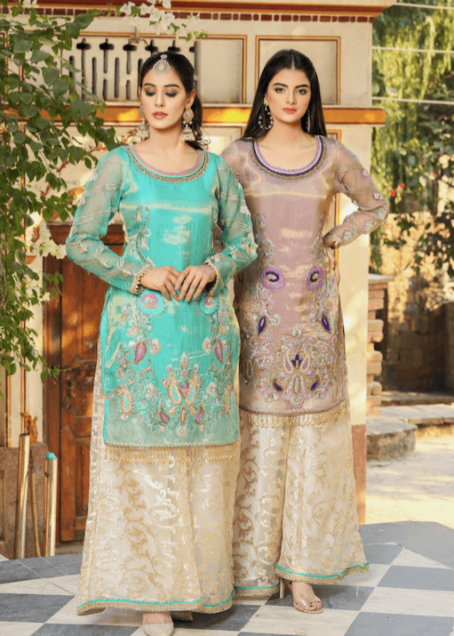Khuda Baksh Creations Z 221 Lavender Women 4pcs