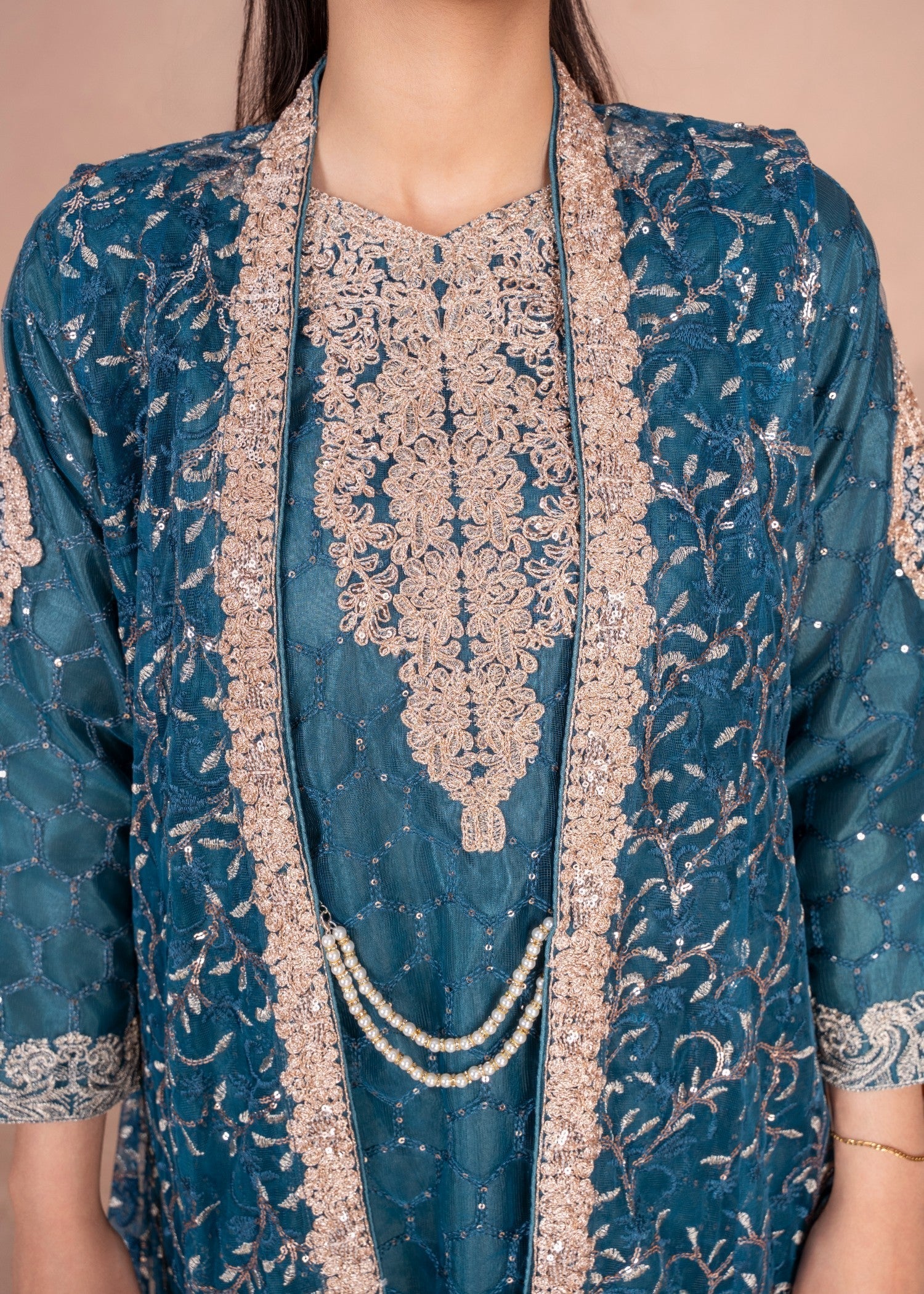 Four Season Boutique MALA GOWN TEAL Women 4pcs