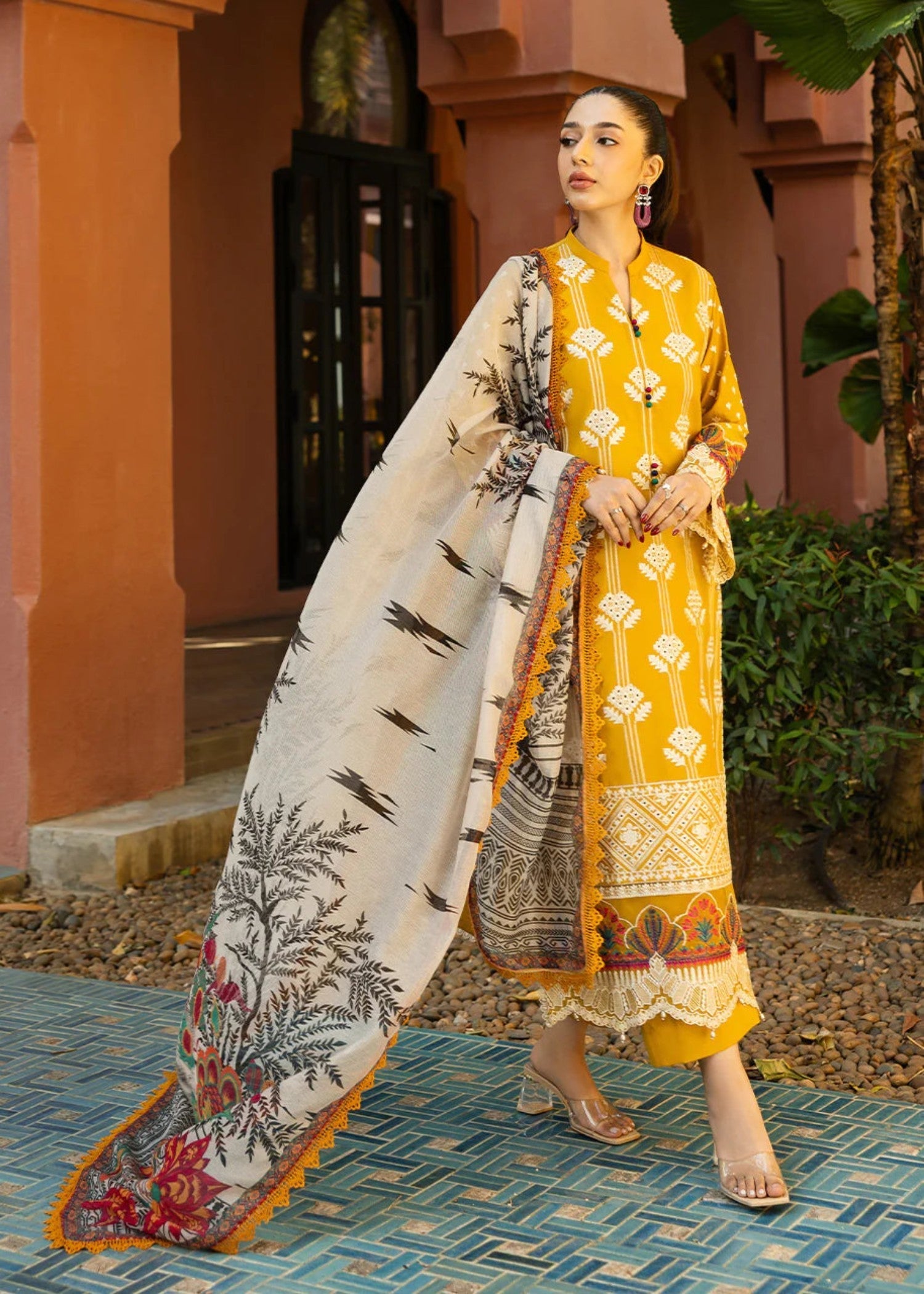 Chaudhary Arts COCO Embroidered Women 3pcs