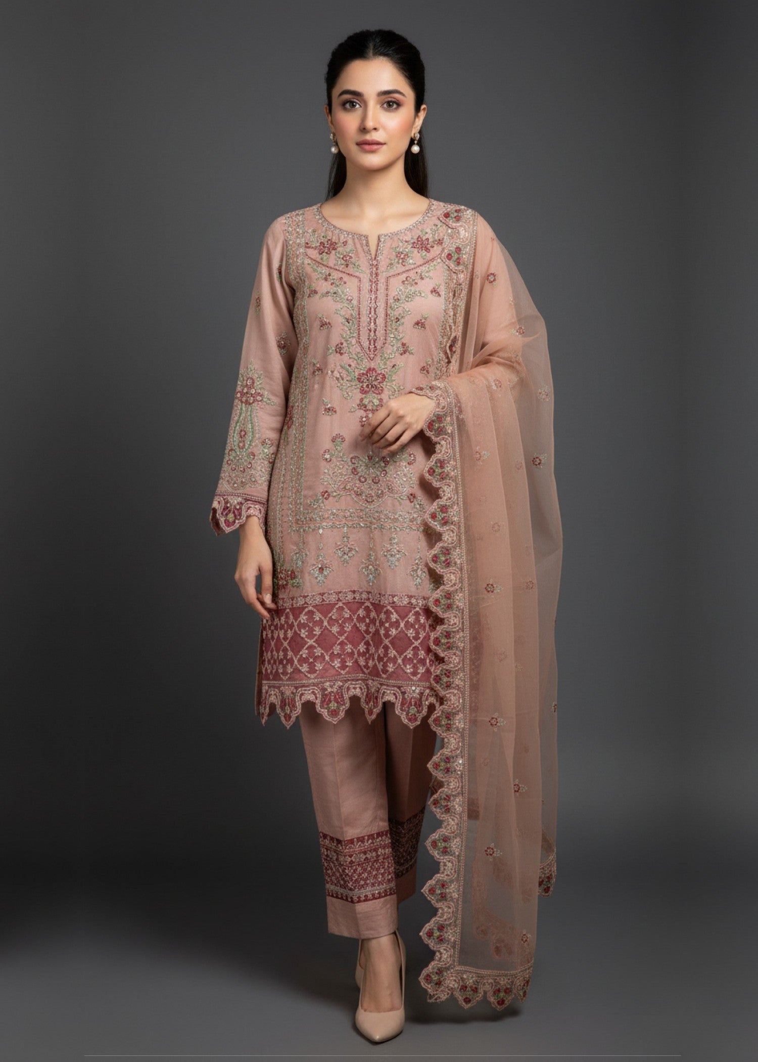 Diara Couture LUBNA US 570 PINK Women 3pcs