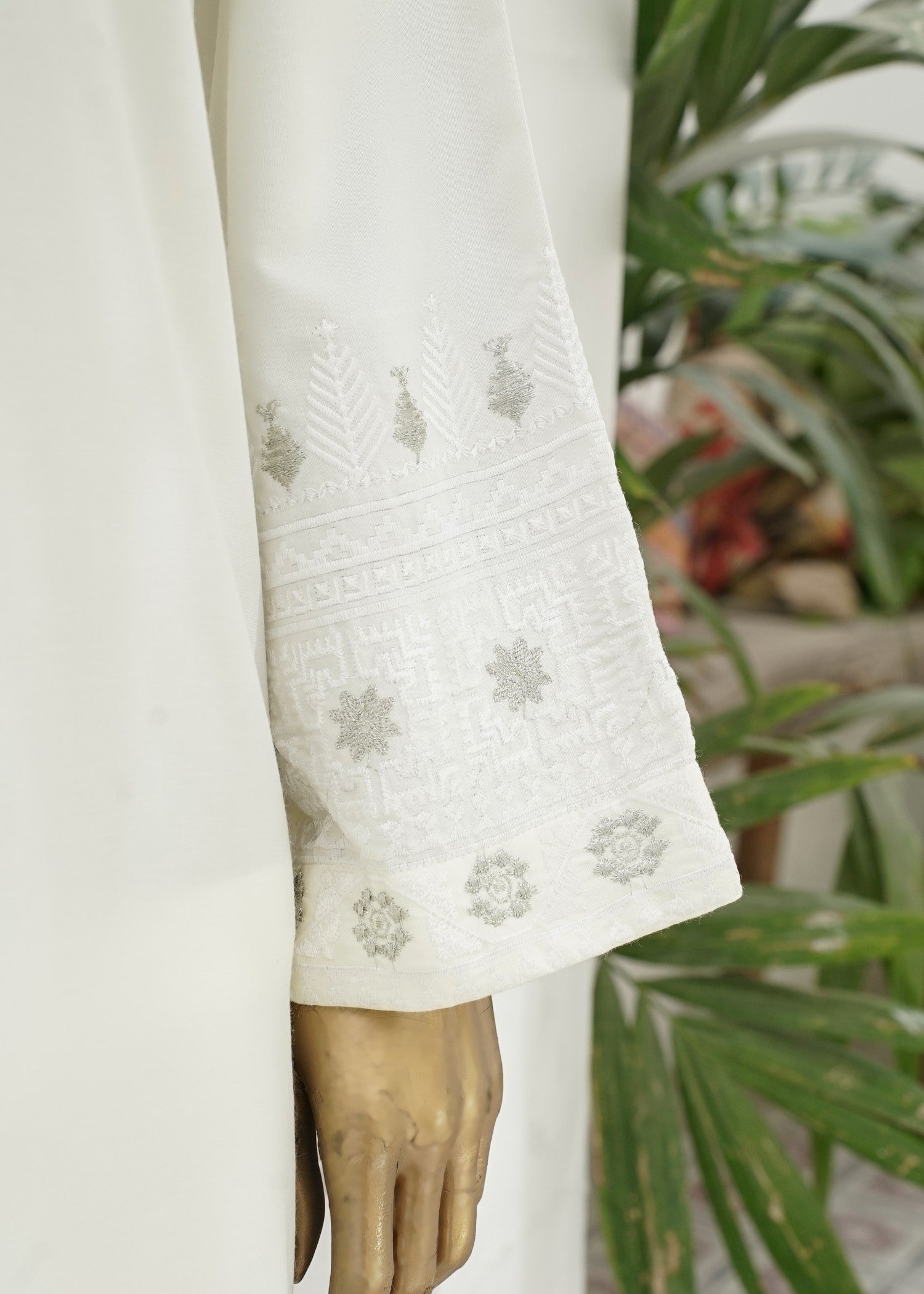 AYLA STUDIO Solid Embroidered SE250405 CHANDNI Women 2pcs