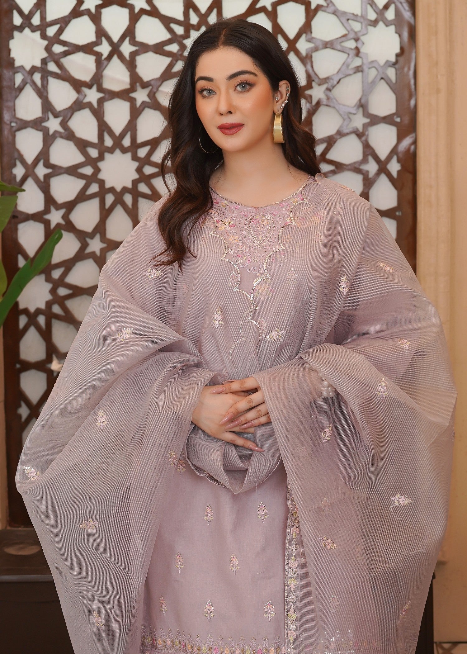 Waniya Awais WAF D17 (Farshi Shalwar) Women 3pcs