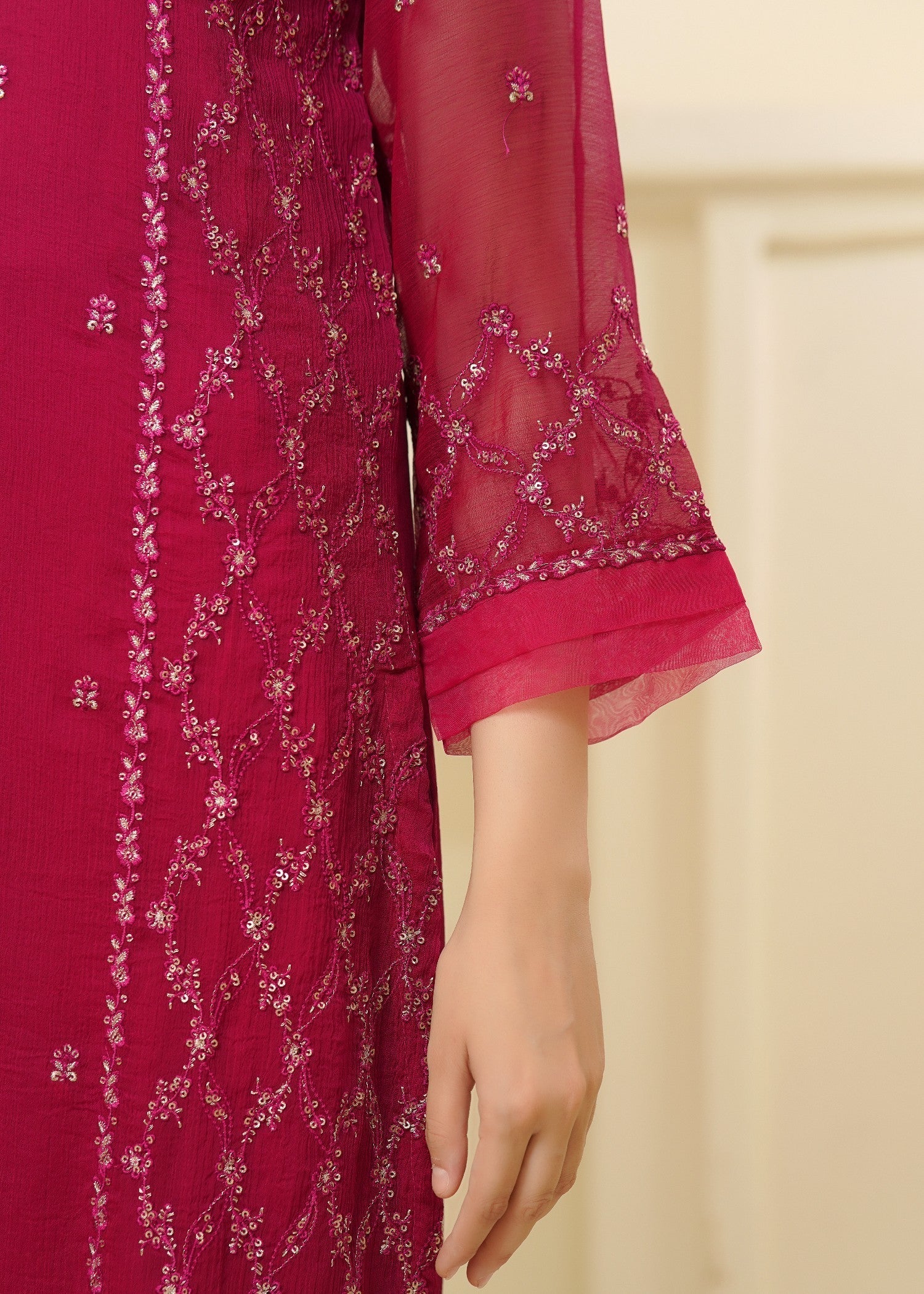 Rangoon Clothing Anooshay Hotpink Women 3pcs