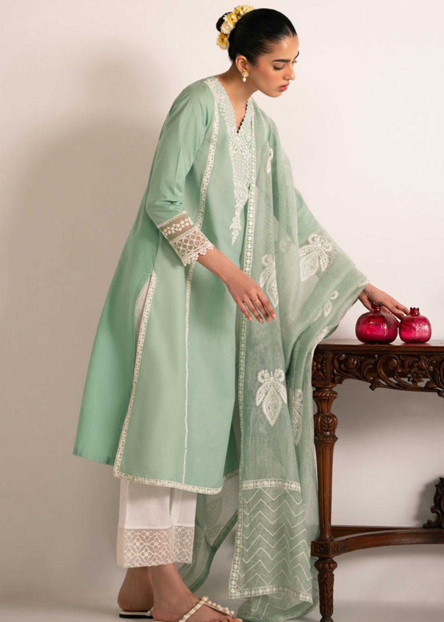 Cross Stitch GREEN GLIMMER 0125RTWEMBCNT0401 Women 2pcs