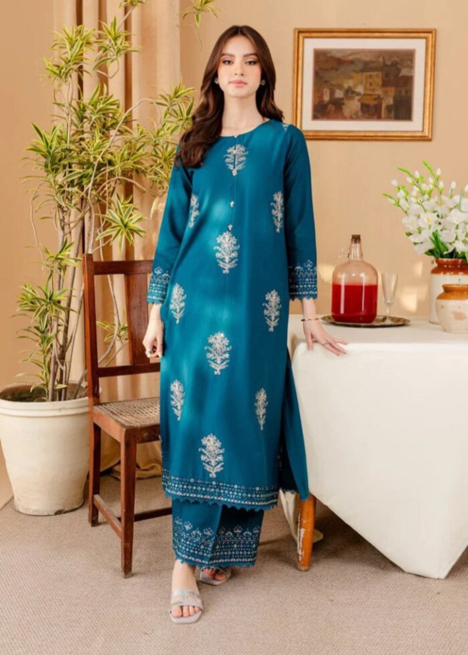 Haraj Collections Melvin Embroidered Women 2pcs