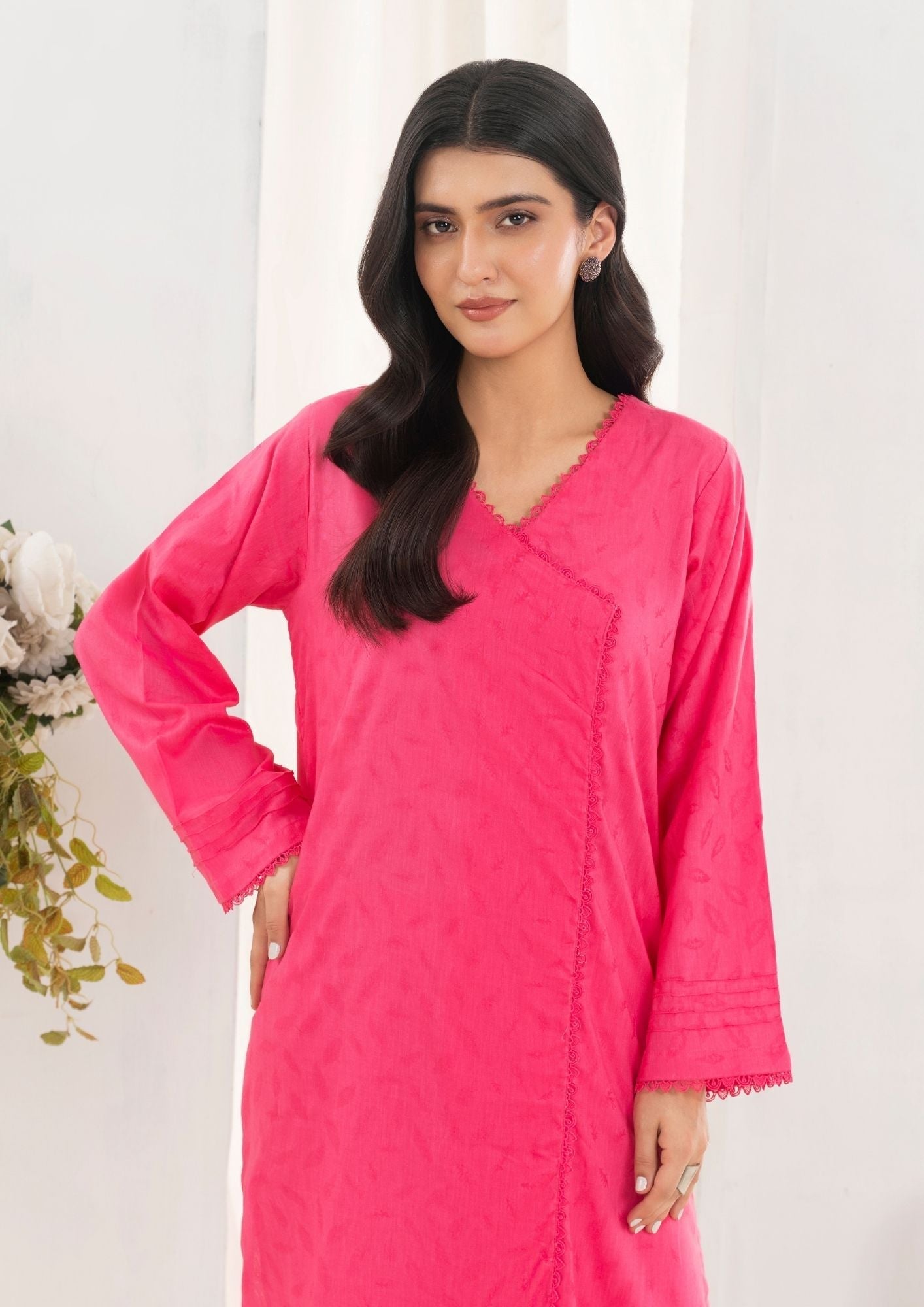 Yolo Pret Cotton Angrakh Set Rozana S25 0014 Women 2pcs