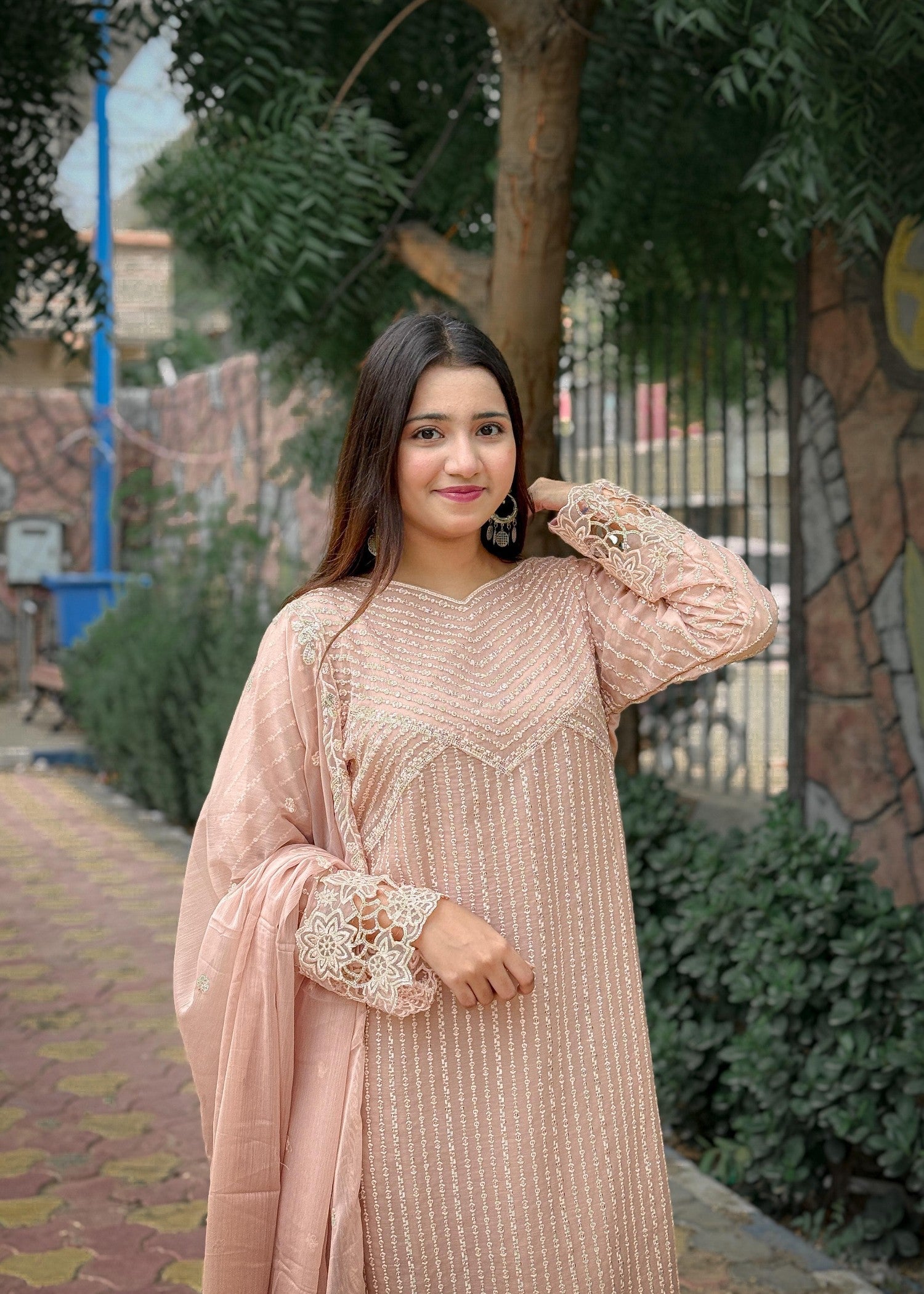 Inaaya Fashion Sunaira Pastel Pink Women 3pcs