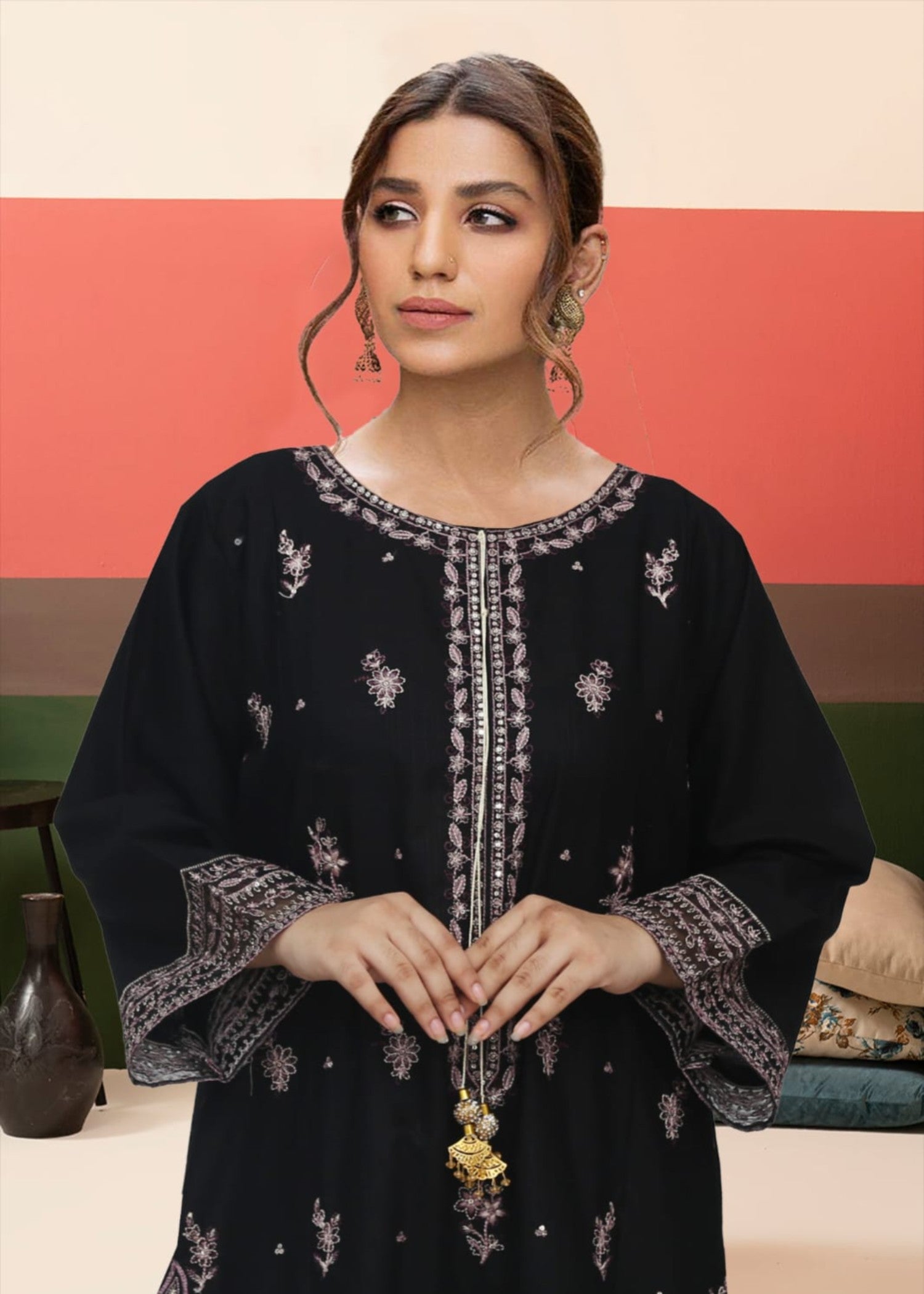 Esha Sehgal Studio Women Formal Dresses Black Ready to wear Women 2pcs