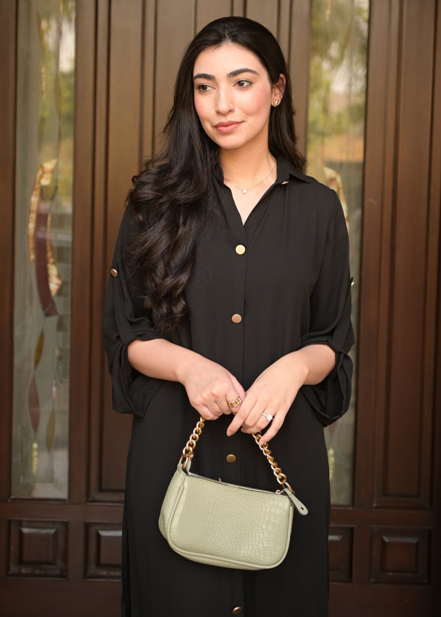 Peach Republic Elegant Buttoned Dress 010 Women 2pcs