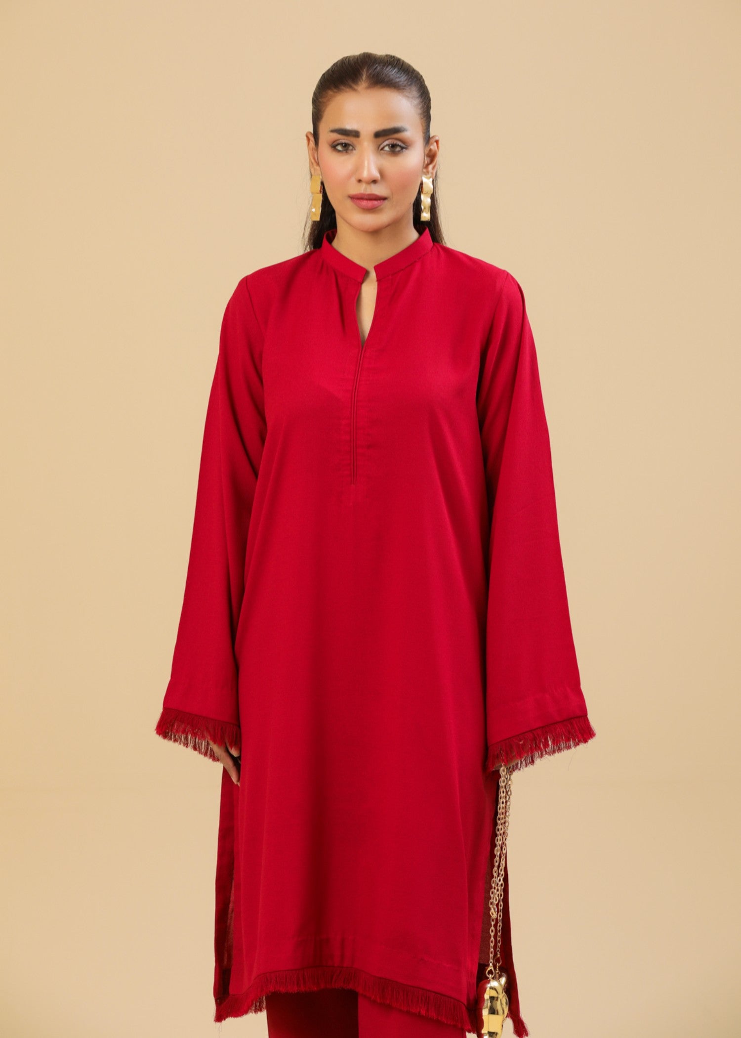 Zenyre Marooon Aura Solid Set Women 2pcs