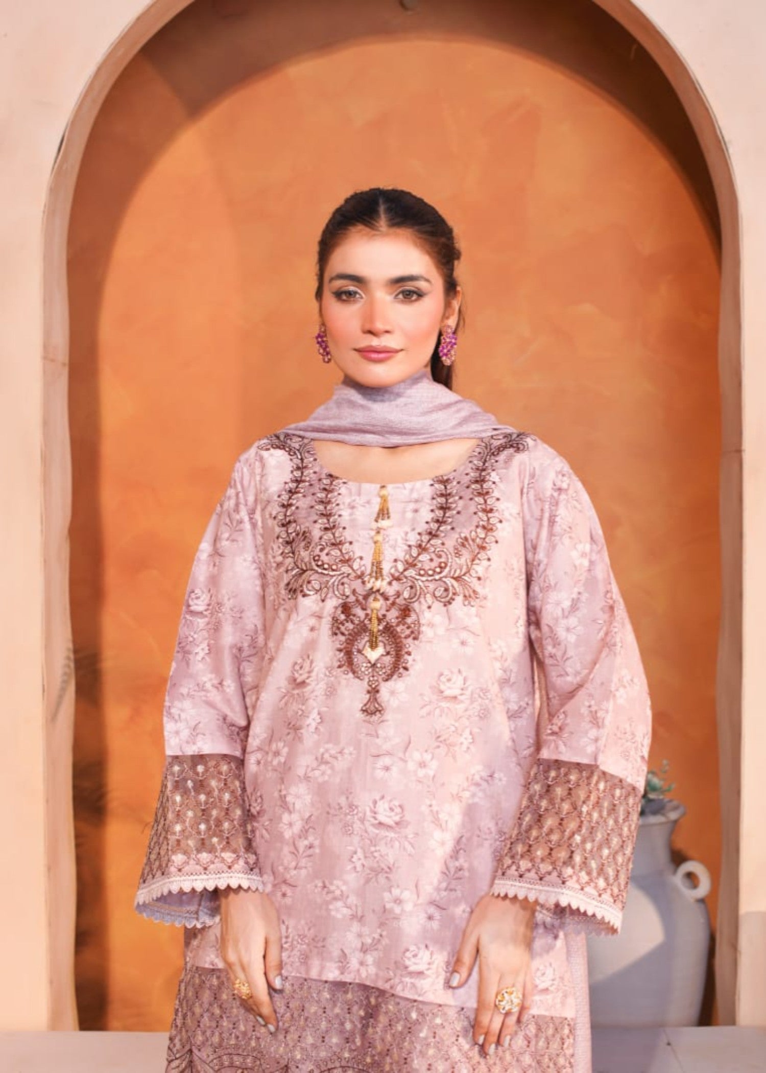 Shehroz Fashion SHEEN E BAHAR LAWN EMBROIDERY SUIT Women 3pcs