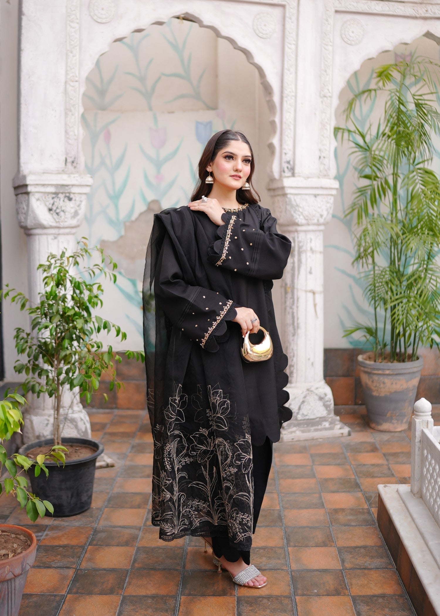 Fozia Khalid Raven Women 3pcs