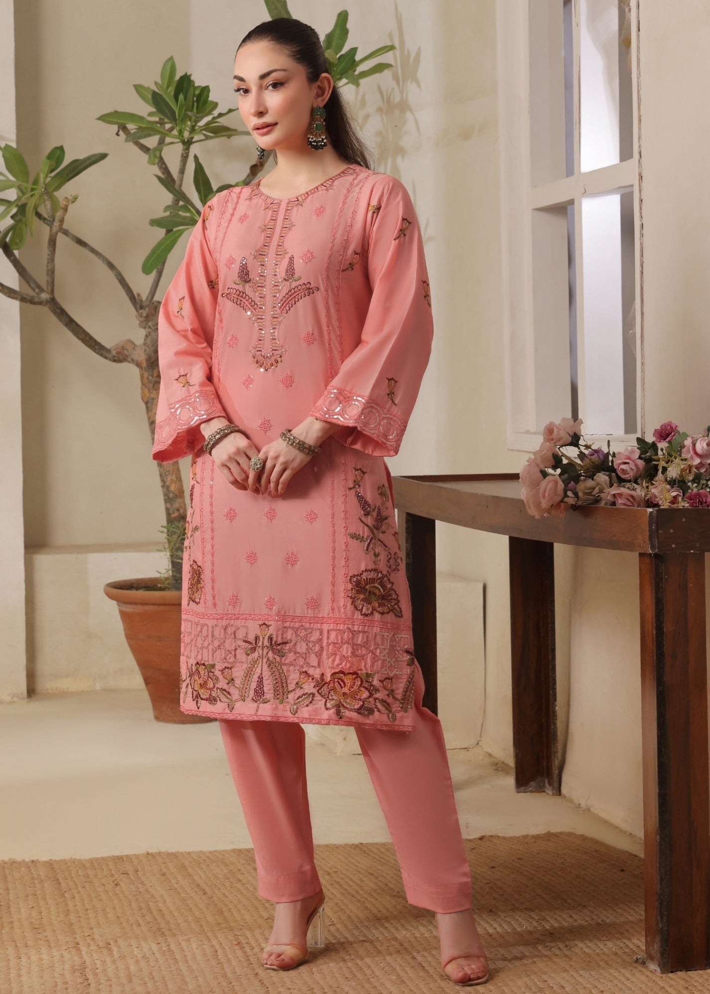 Ayra Pret Sumbul Peach Pink Women 2pcs