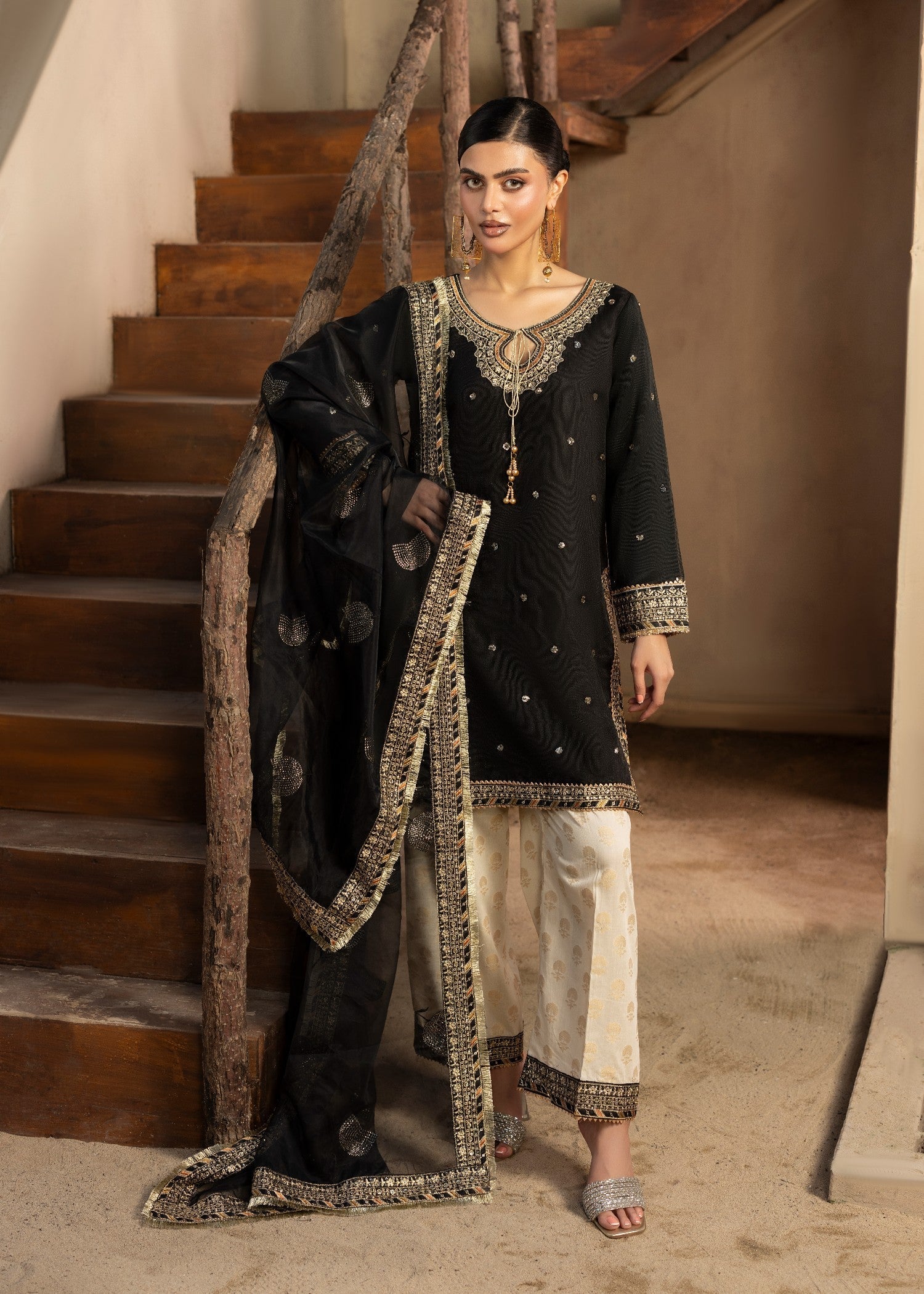 Diara Couture KANEEZ DF 46 BLACK Women 3pcs