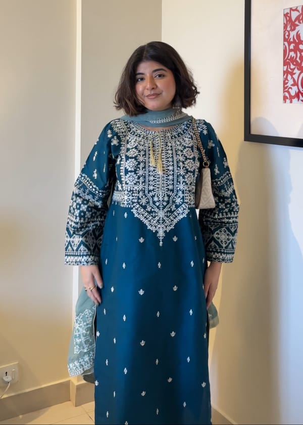 Shehroz Fashion MEHRUNISA LAWN EMBROIDERY SUIT Women 3pcs