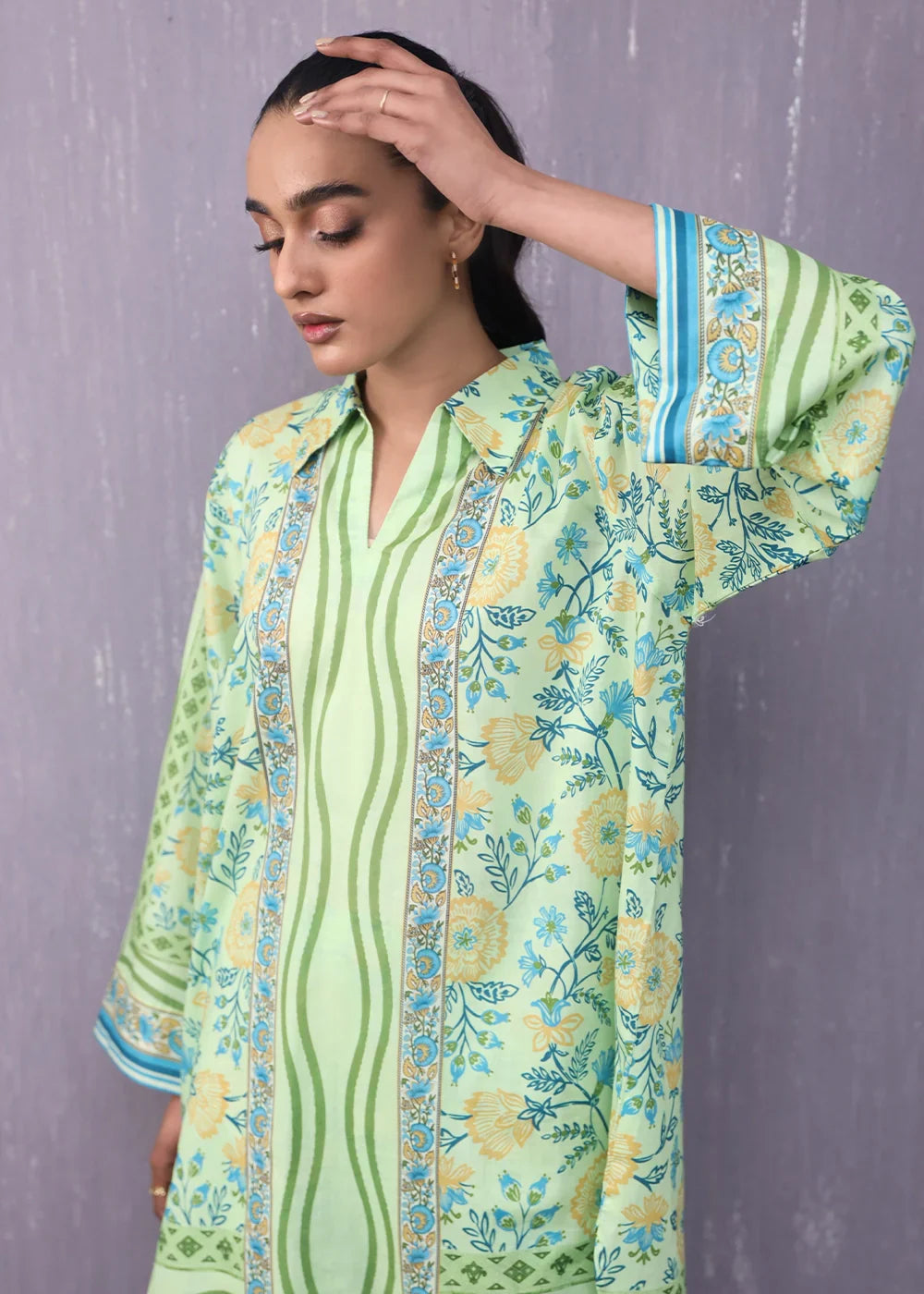 Rashid Textile Stitched Digitally Printed Lawn 1021 Women 2pcs