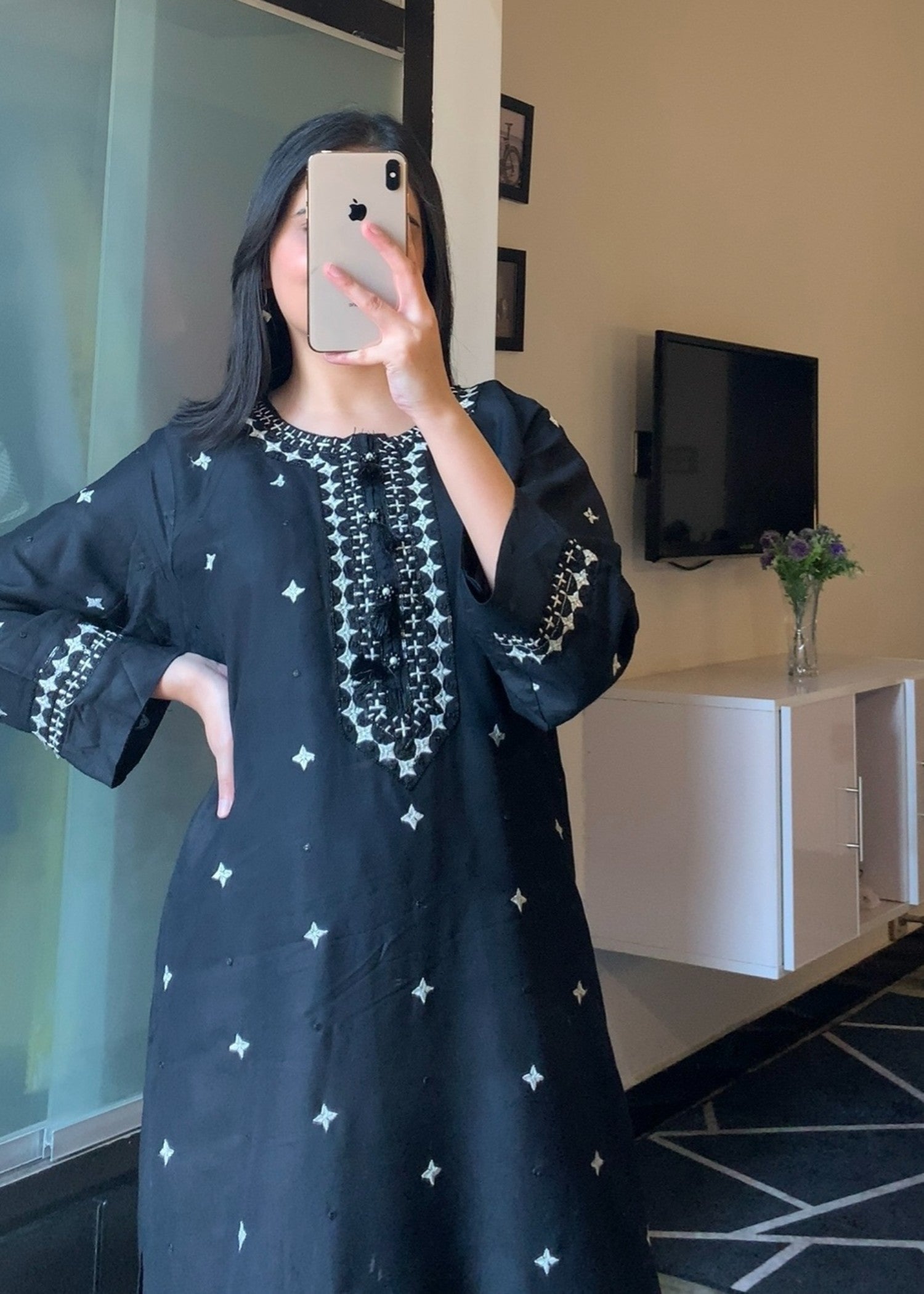 Tawakal Closet BLACK TUSSEL Women 2pcs