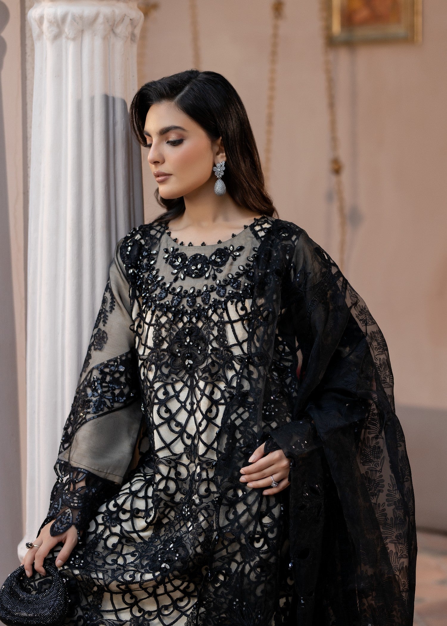 Malhaar MAL AL 4135 BLACK Women 3pcs