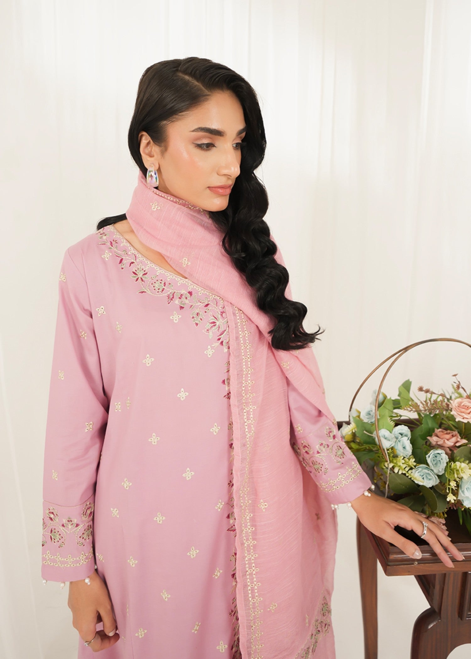 Kross Kulture Embroidered Lawn Suit 01649 Women 3pcs
