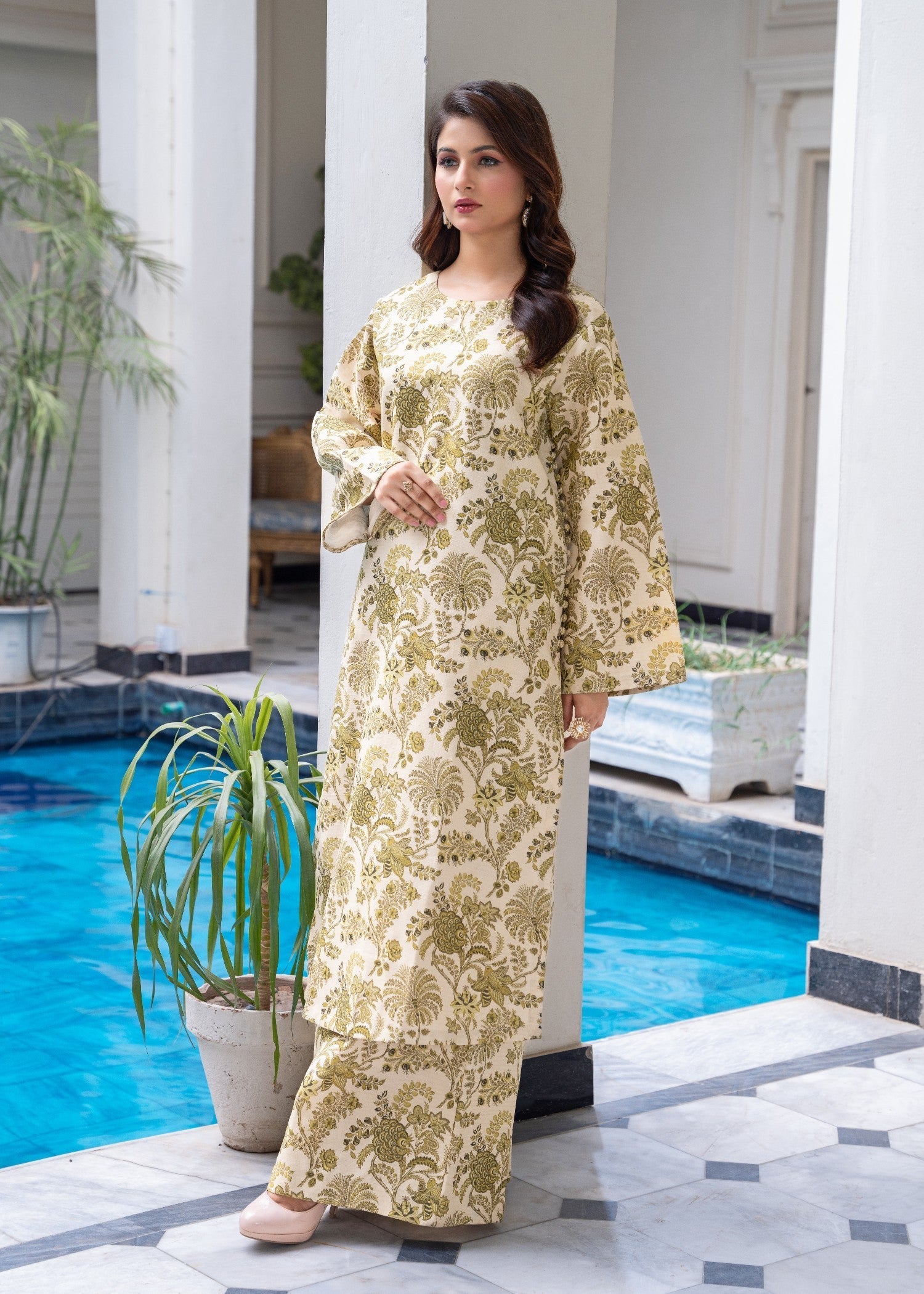 Zeenat & Zoha OLIVE Women 2pcs