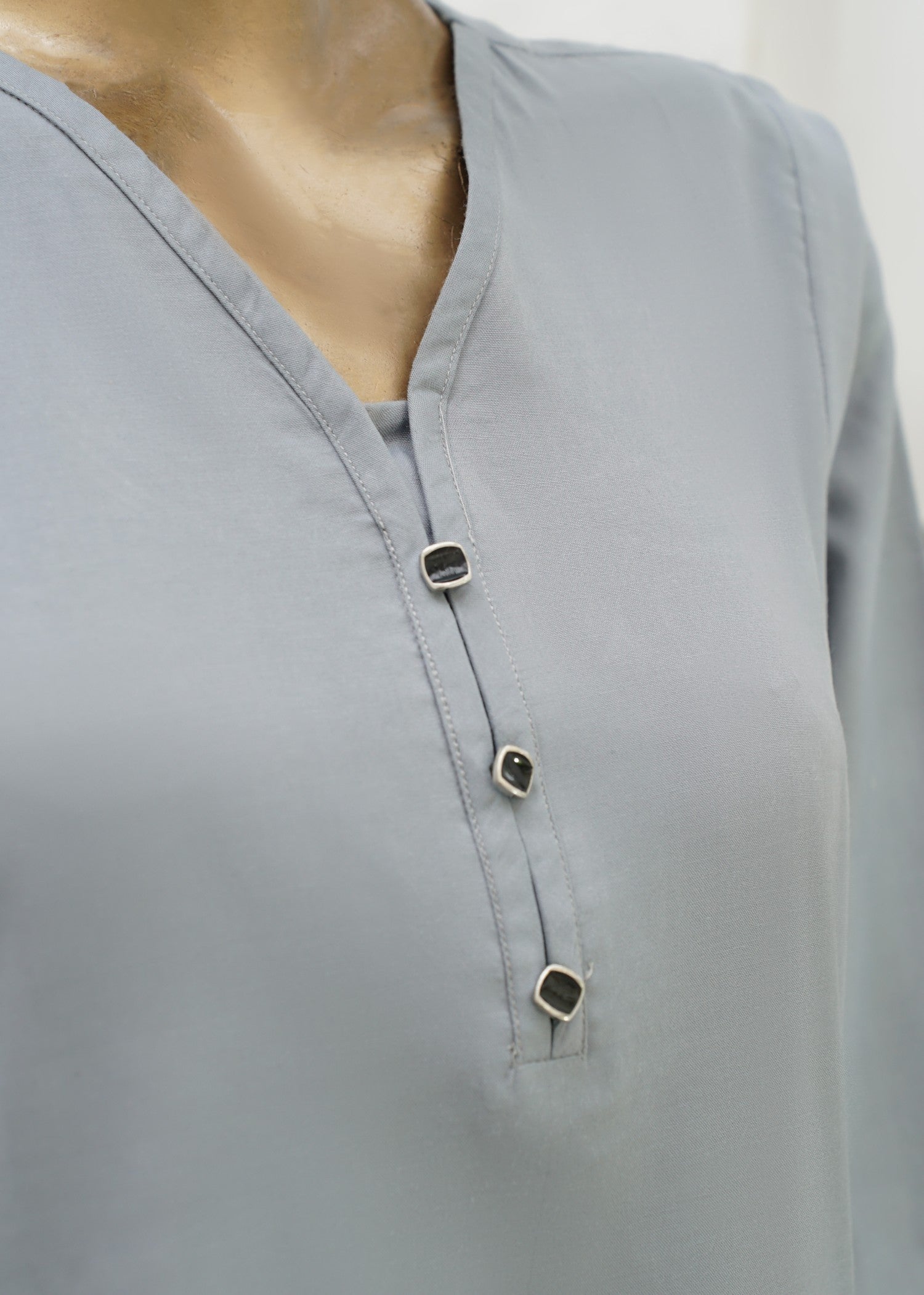 AYLA STUDIO Solid Embroidered SE250406 NEELOFAR Women 2pcs