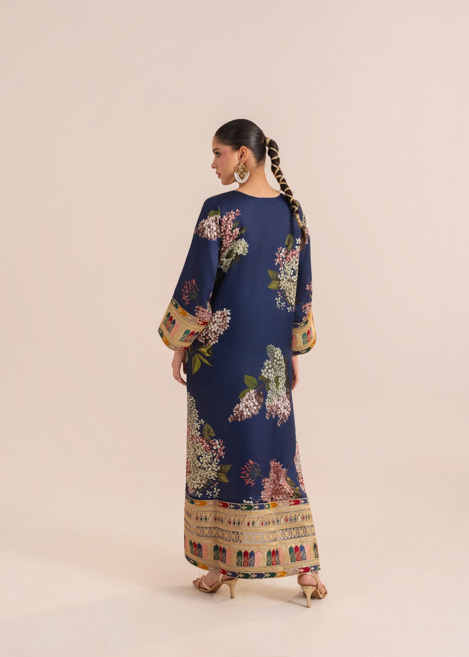 Rajdulari Kareena Silk Kaftan Women 1pcs