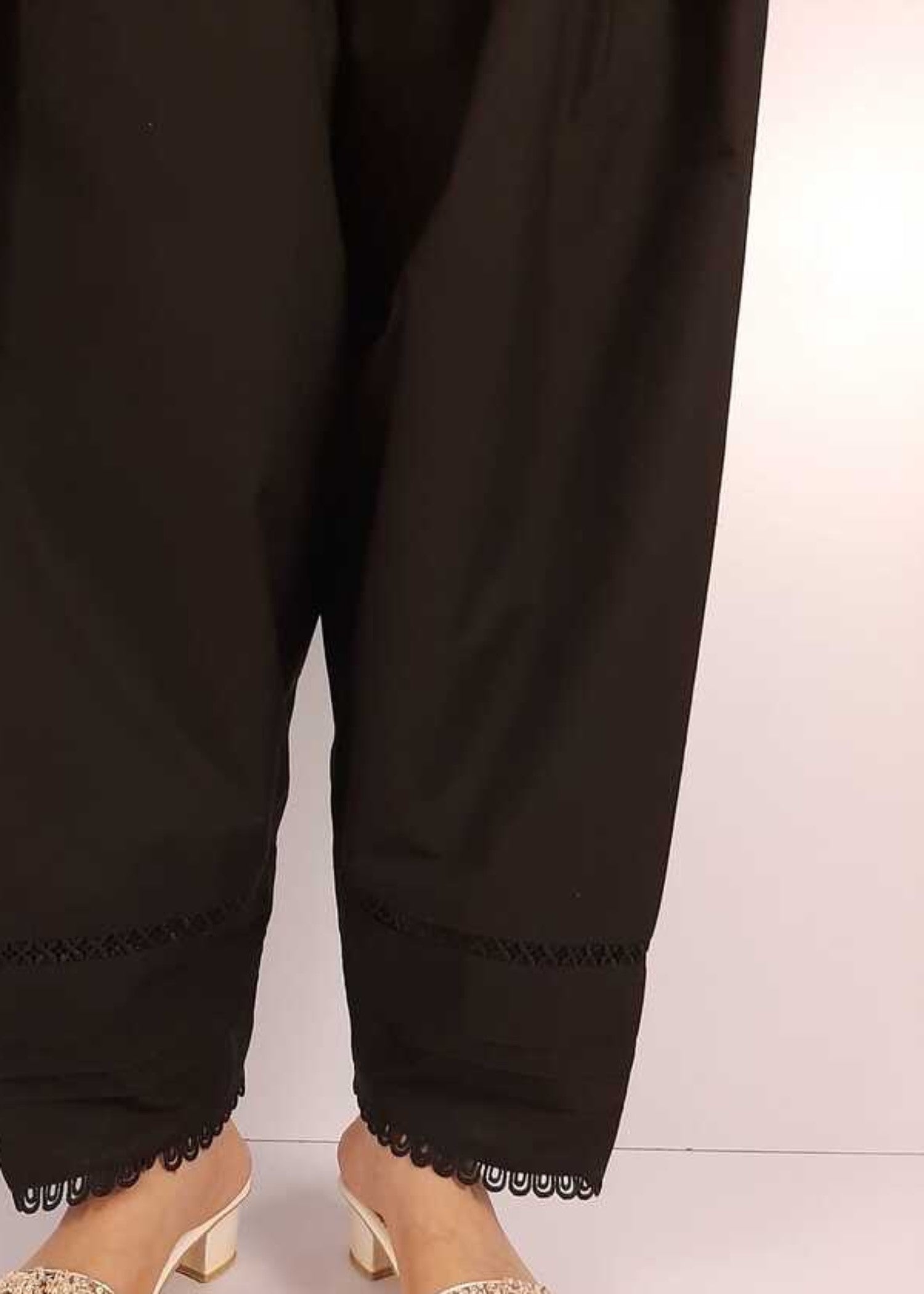 Zardi Laces Embellished Shalwar Black ZSL10 Women 1pcs