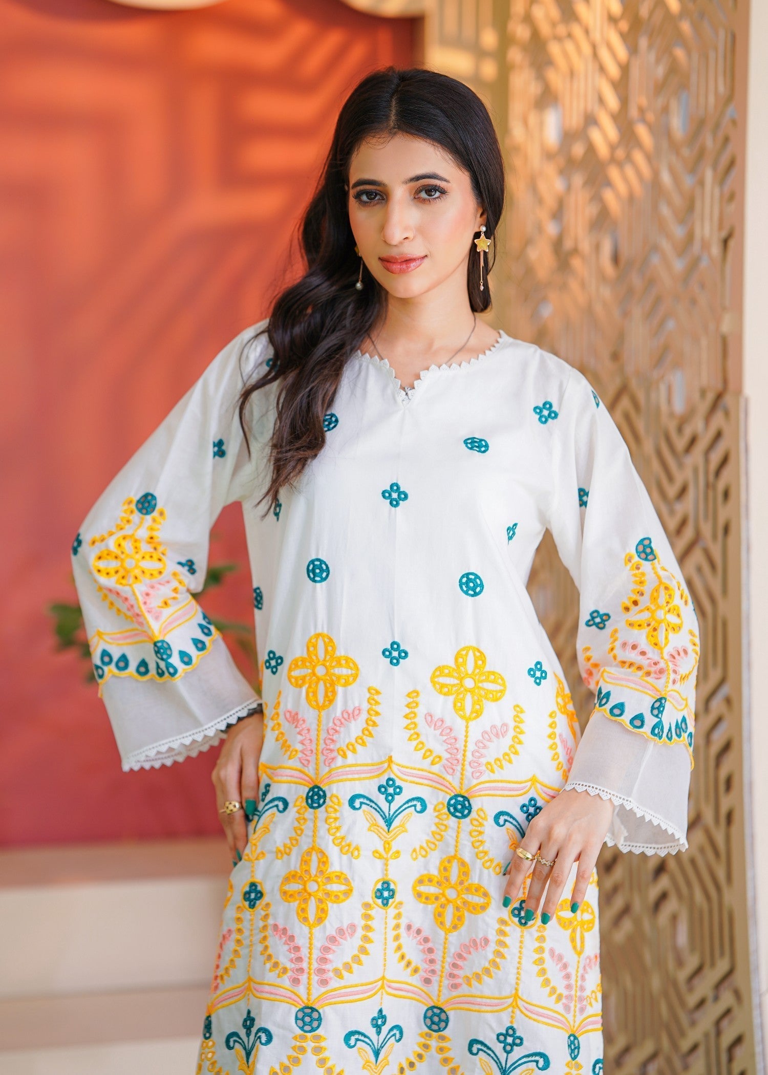 Abeera Subtle Grace – Embroidered Cotton (Art No. DD 002) Women 2pcs