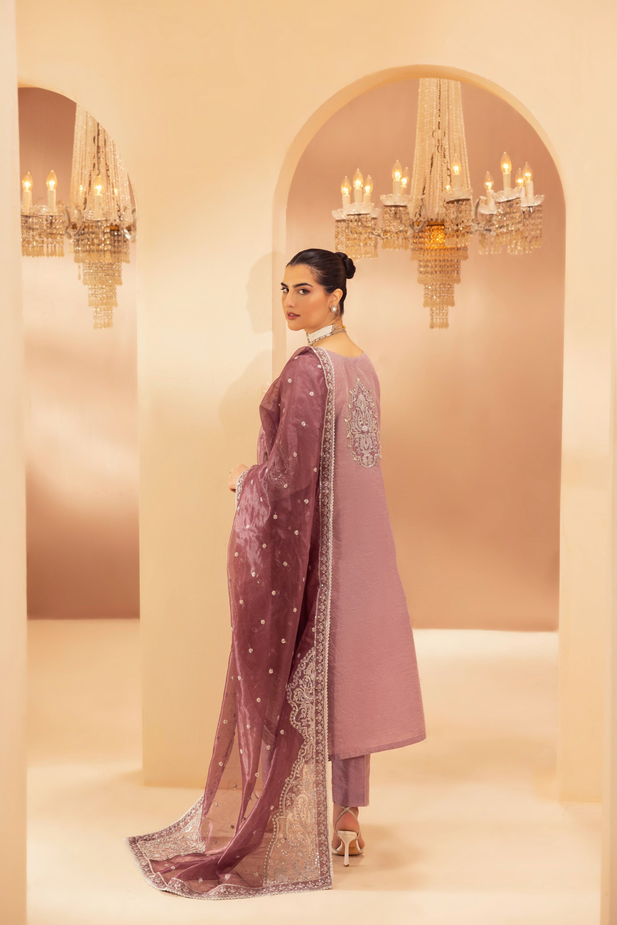 Mohagni MGS 23 RAW SILK STITCHED Women 3pcs