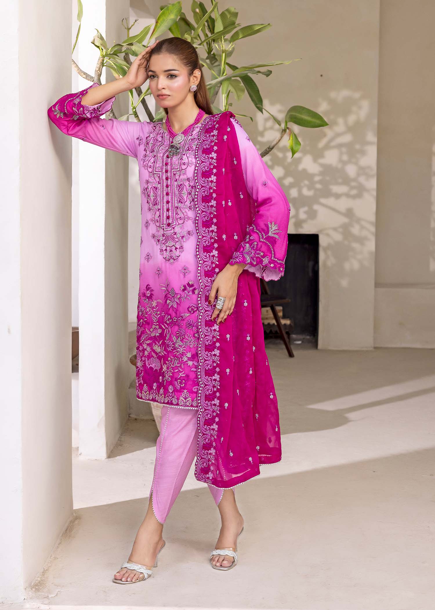 Kanwal Zainab FUCHSIA BLOOM Women 3pcs