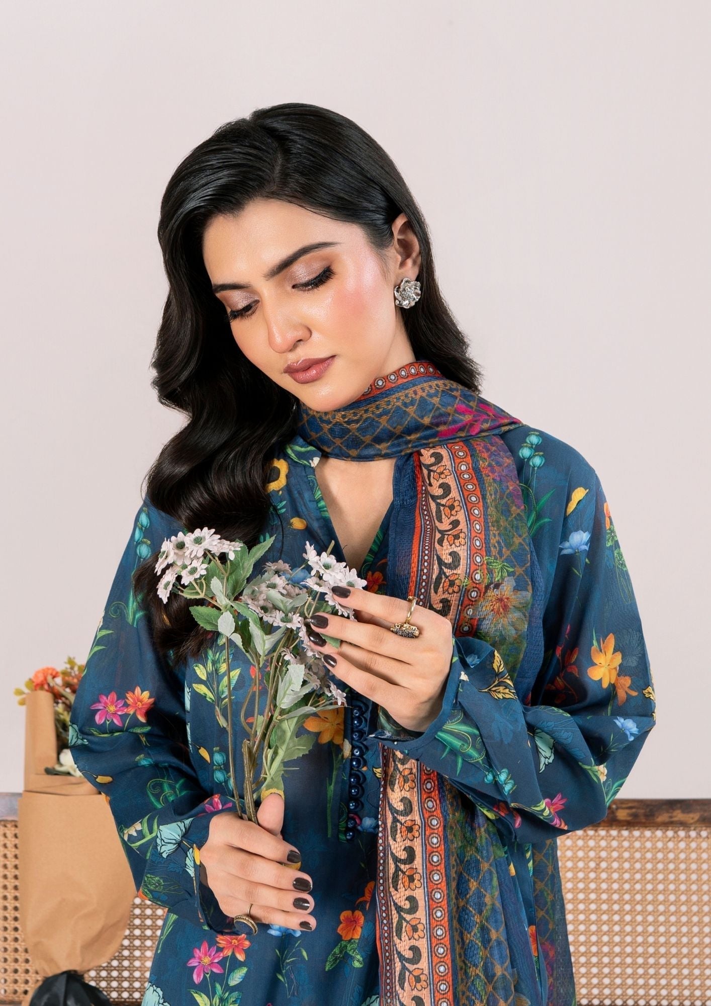 Alfatah Pret Printed Lawn with Embroidery RANAAI S25 0008 Women 3pcs