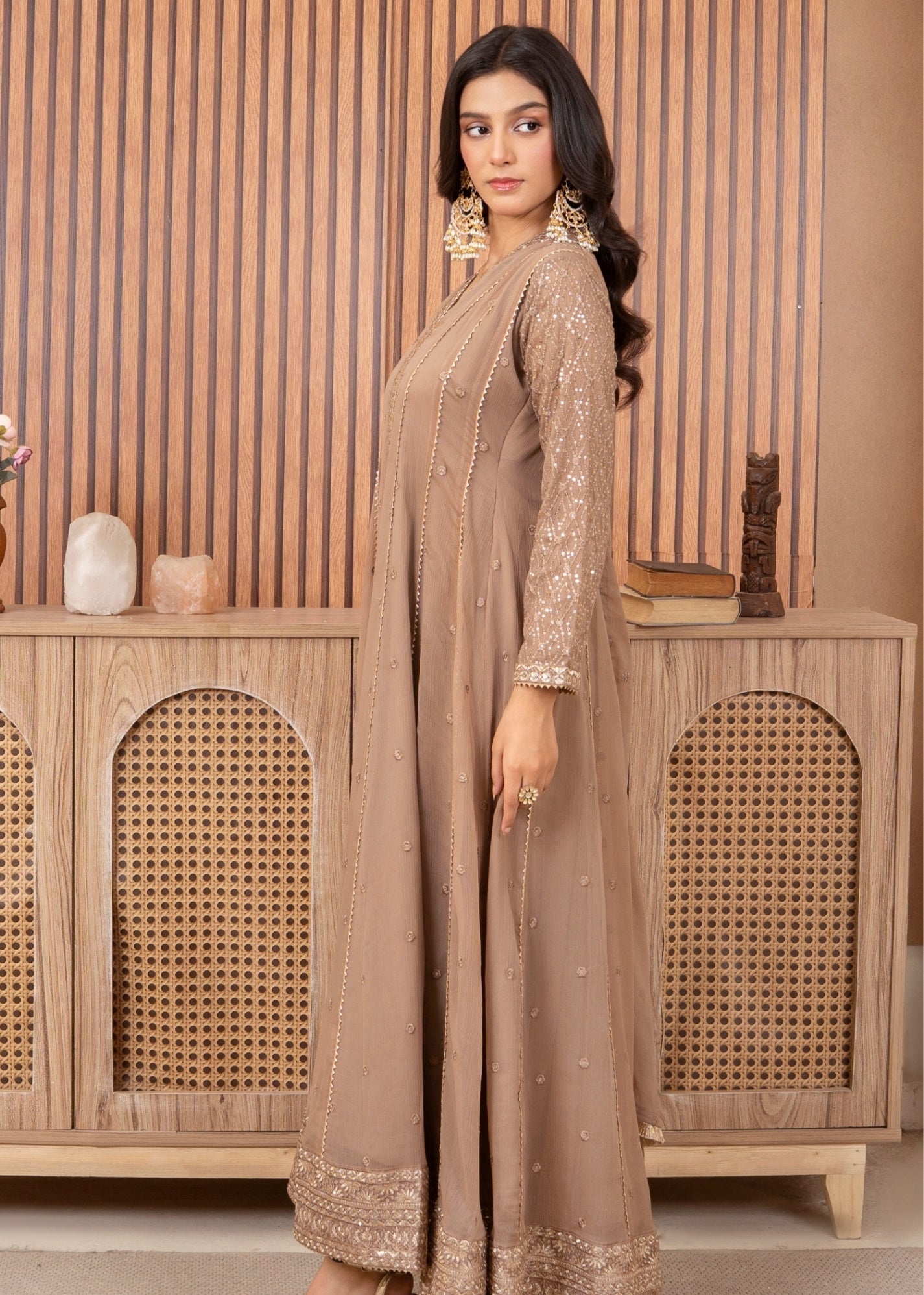 Abaan Zohan Kashish Brown Women 3pcs