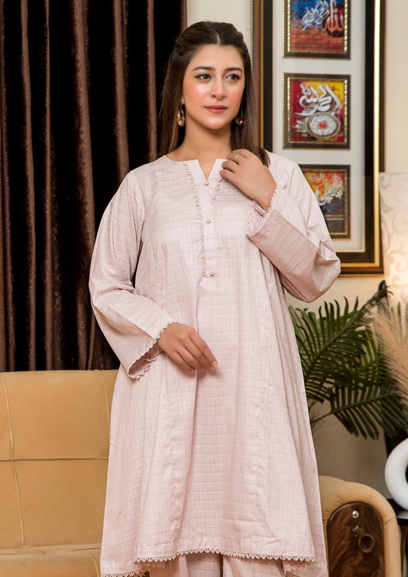 Yolo Pret Cotton Cord Set Rozana S25 0010 Women 2pcs