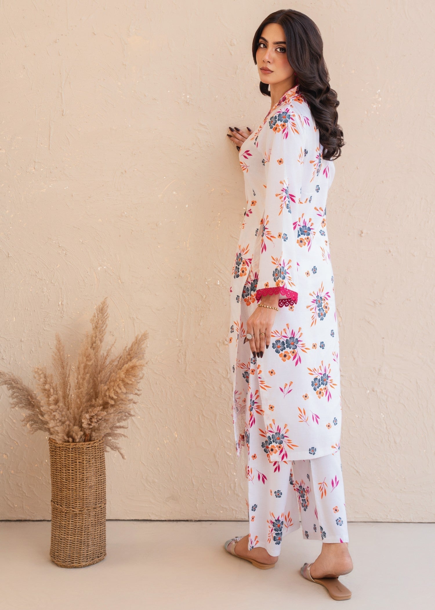 Tehzeeb Libas WHITE ELEGANCE EMBROIDERED Women 2pcs