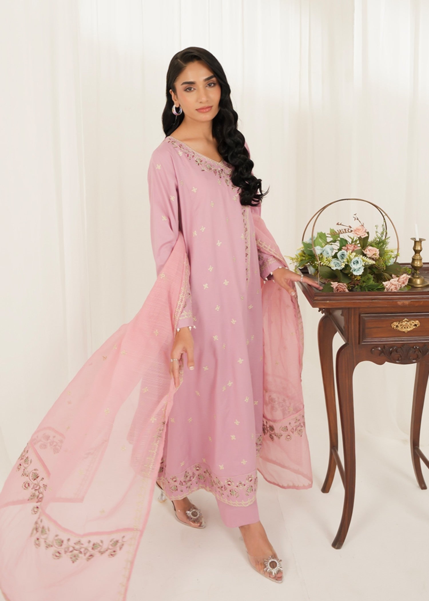 Kross Kulture Embroidered Lawn Suit 01649 Women 3pcs