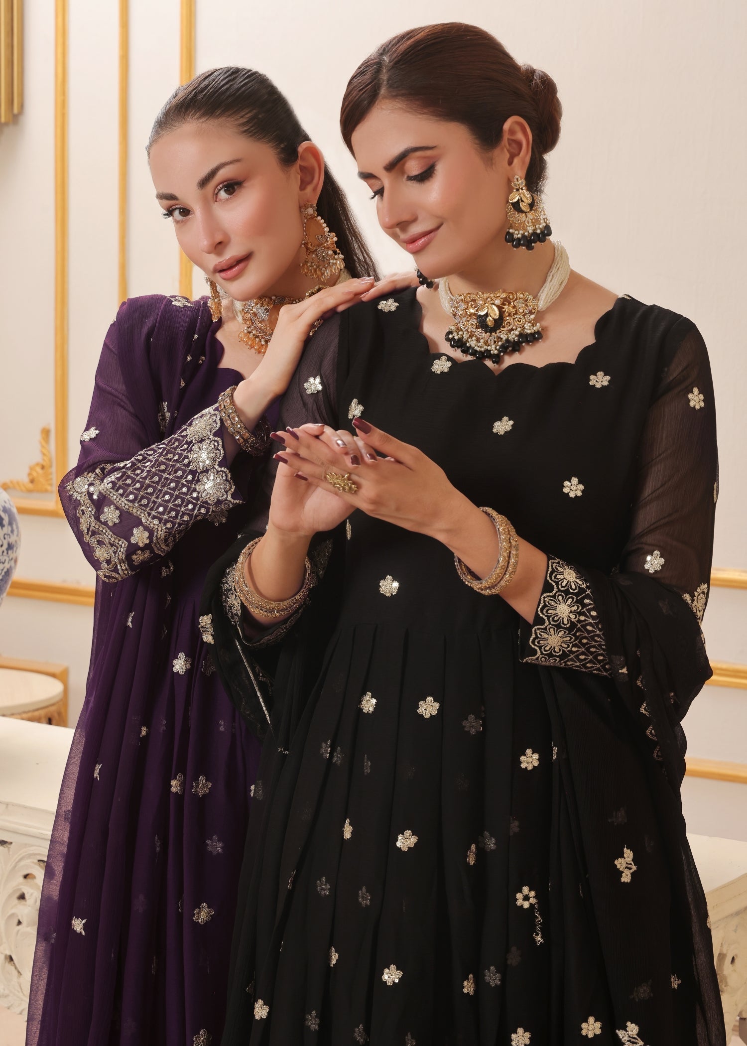 Abaan Zohan Dhanak Black Women 3pcs