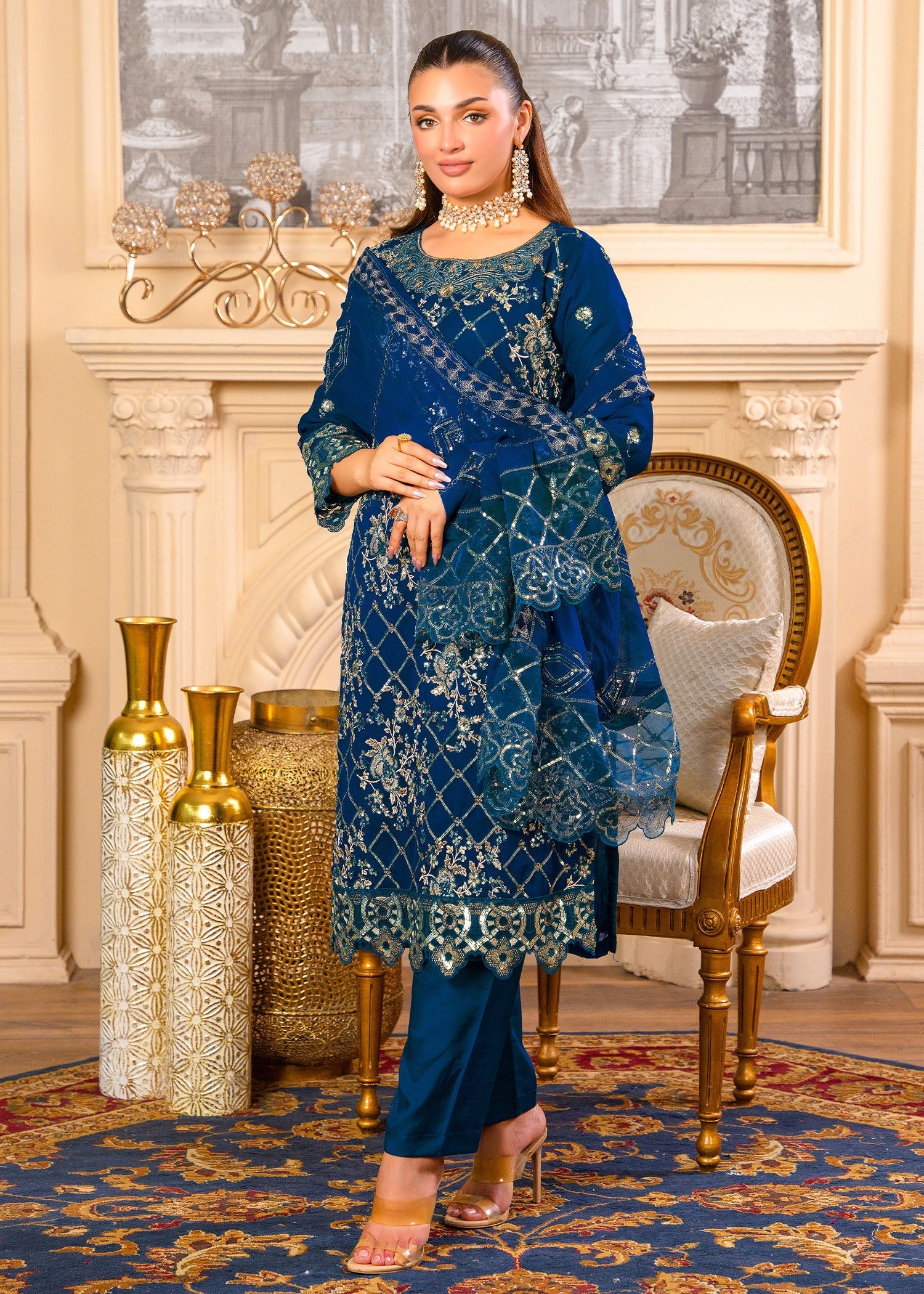 Zahab By M Feroza Women 3pcs