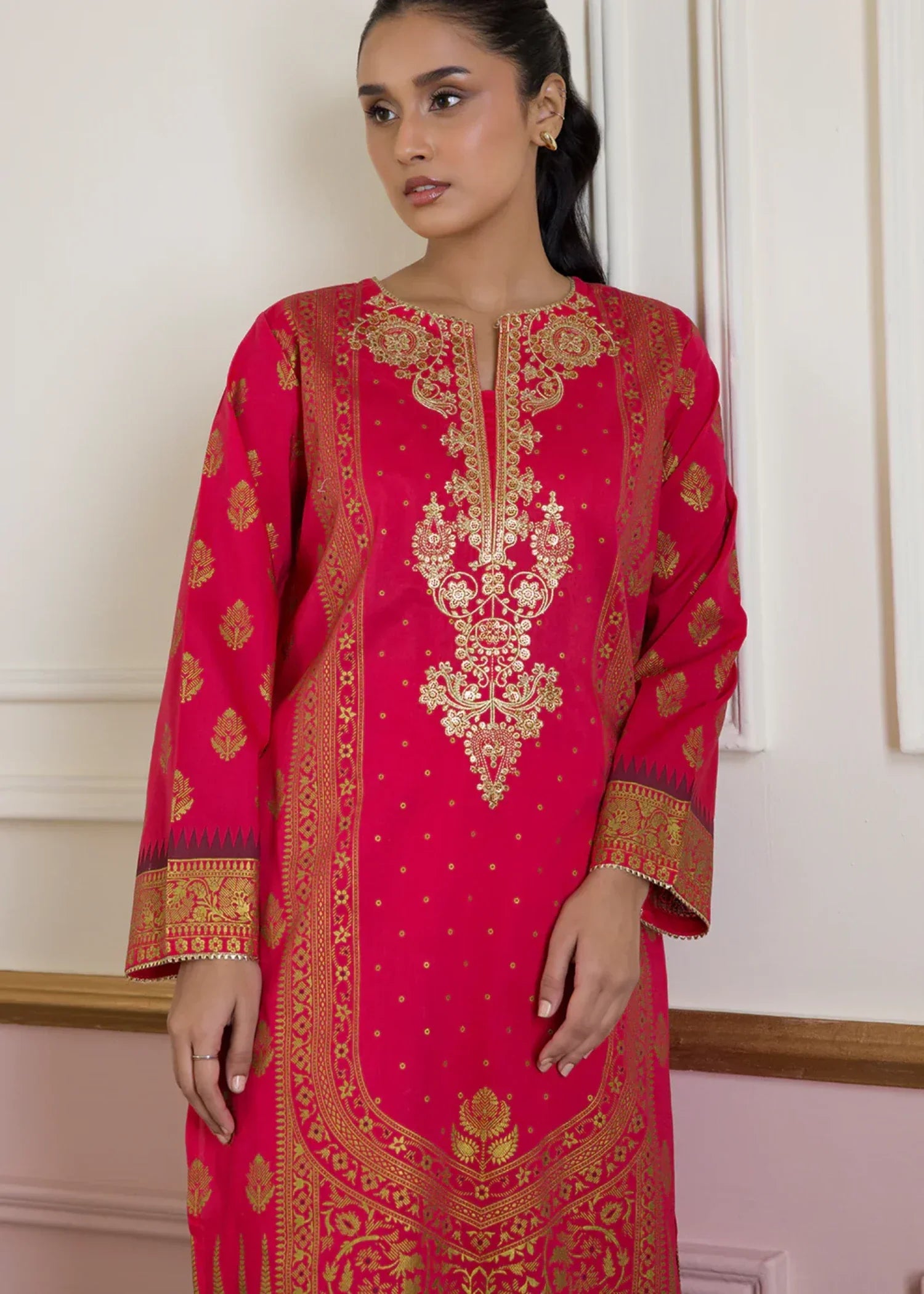 Zellbury WPS2531456 Hot Pink Red Women 2pcs