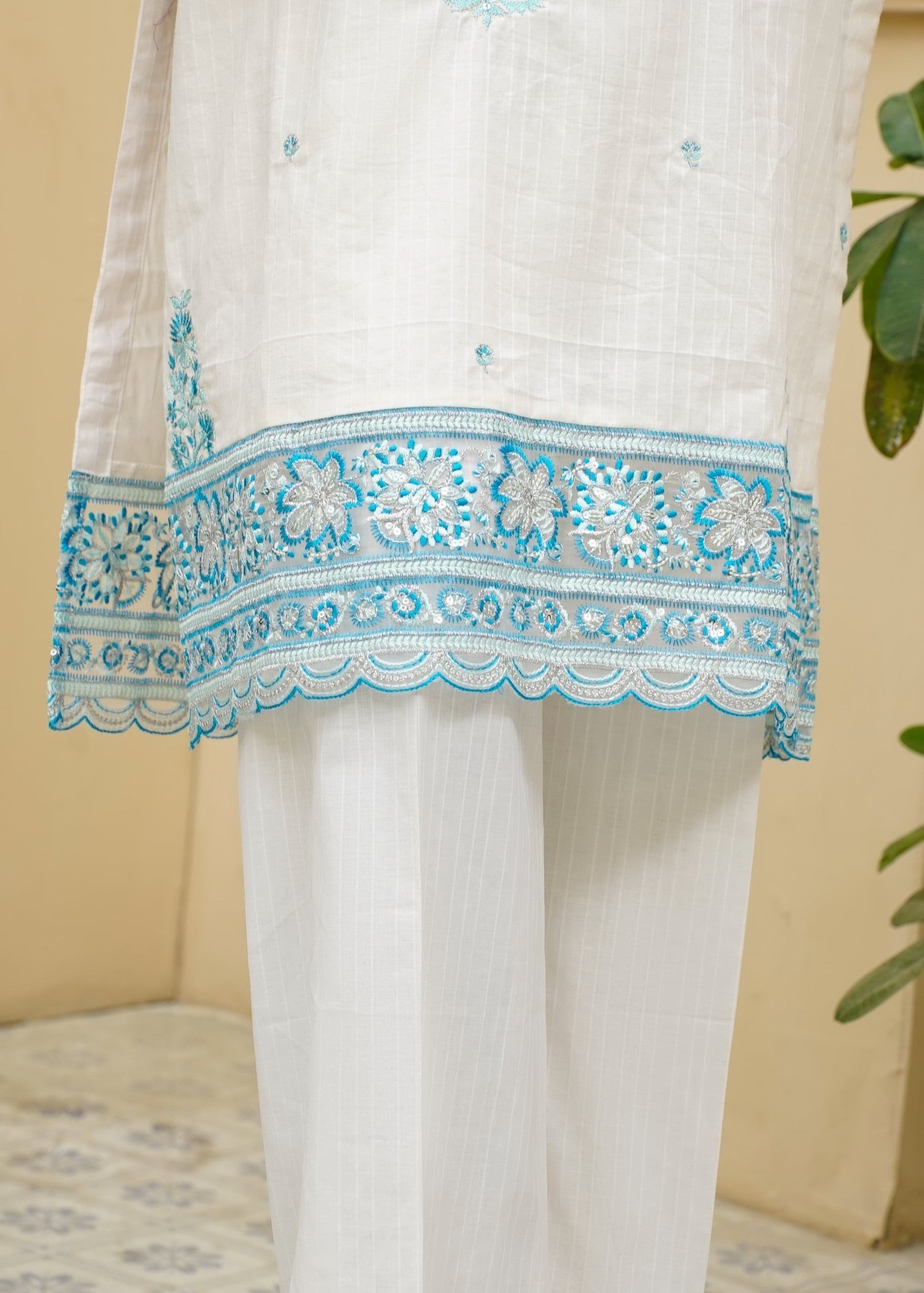 AYLA STUDIO EMBROIDERED LUXURY PRET COTTON DOBBY SE250410 Women 2pcs