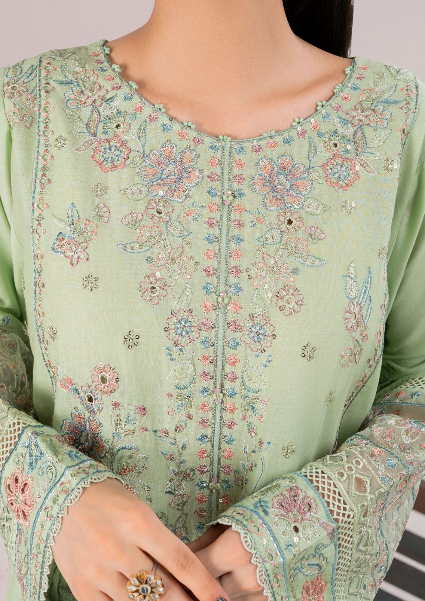 Alfatah Pret Embroidered Lawn ZAUQ S25 0007 Women 3pcs