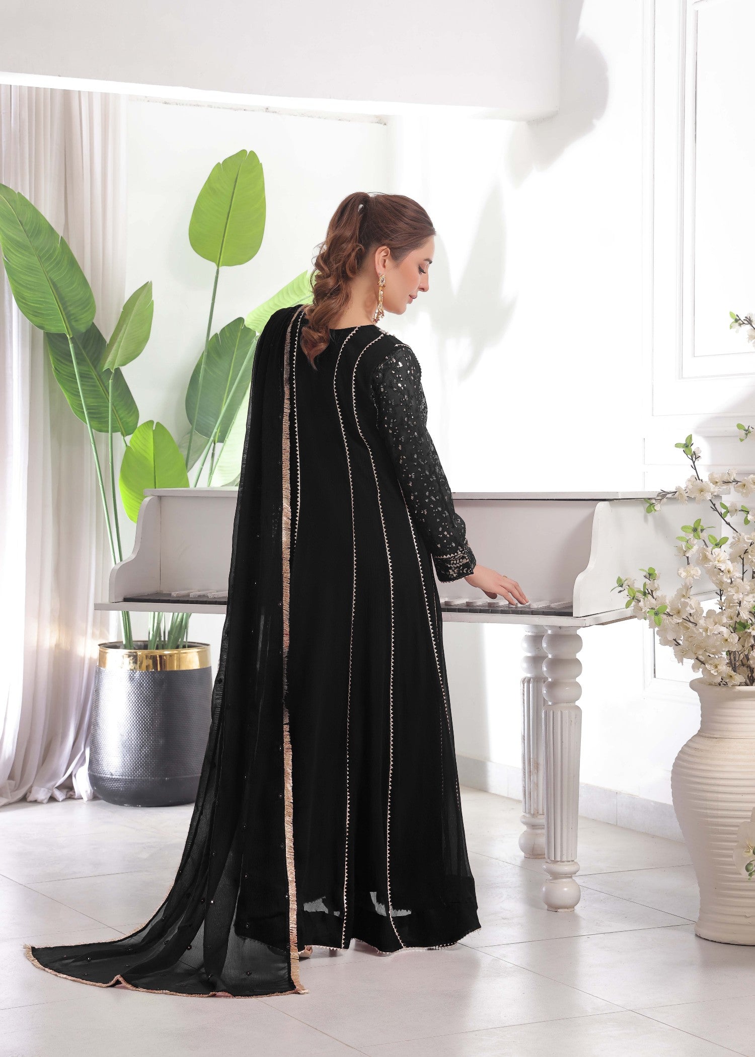 Alsiyab Raani Black Women 3pcs