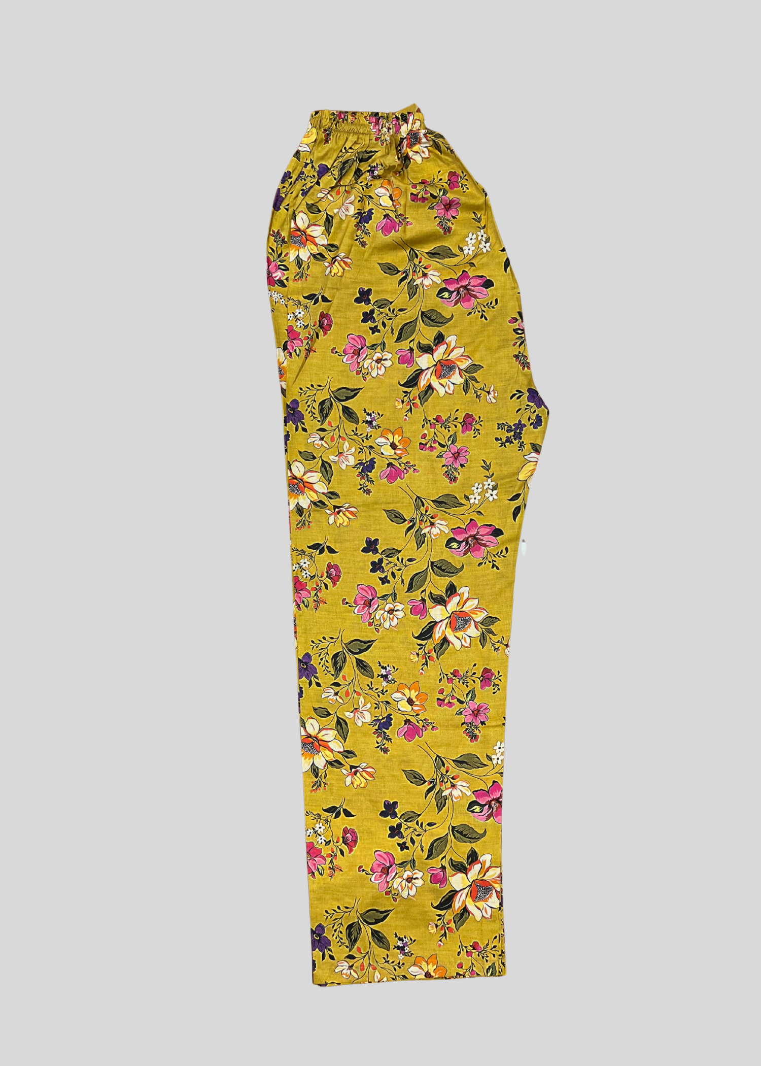 Salimas Stitched Lawn Suit – Mustard Floral Spring Collection Women 2pcs