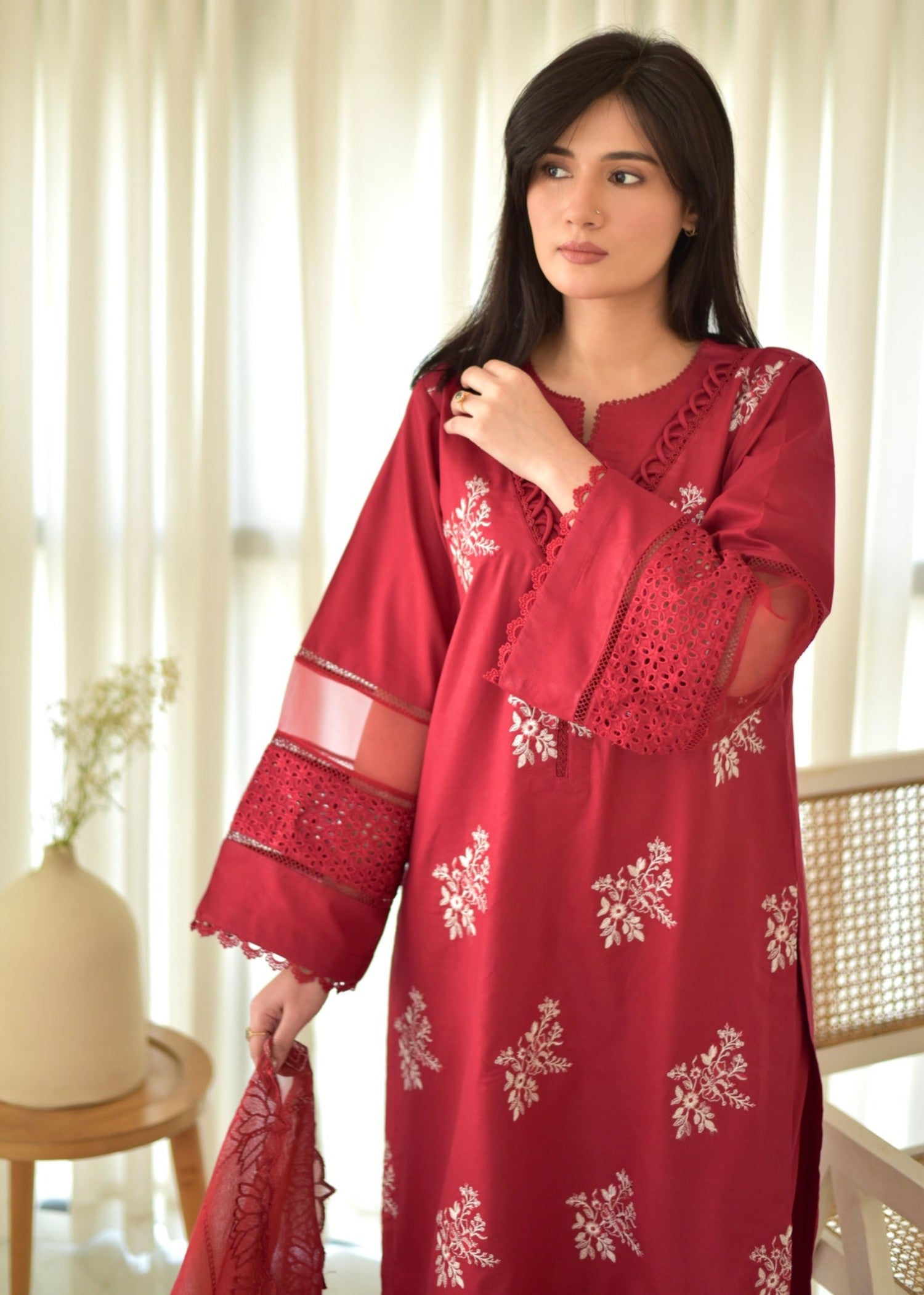 Glamour Stylo Maroon Women 2pcs