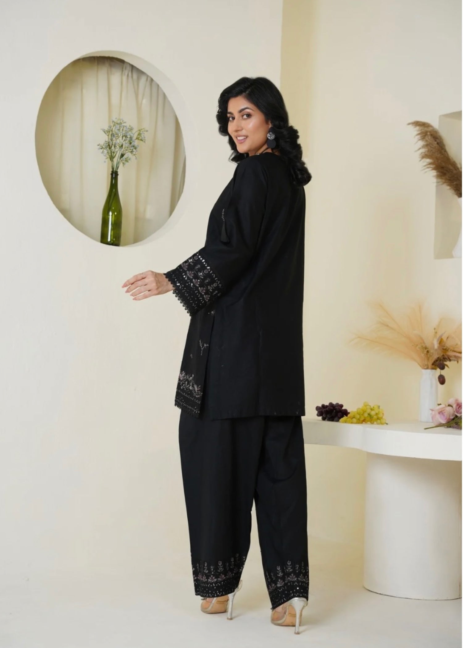 The Turkish Wear Lajwanti Black Women 2pcs