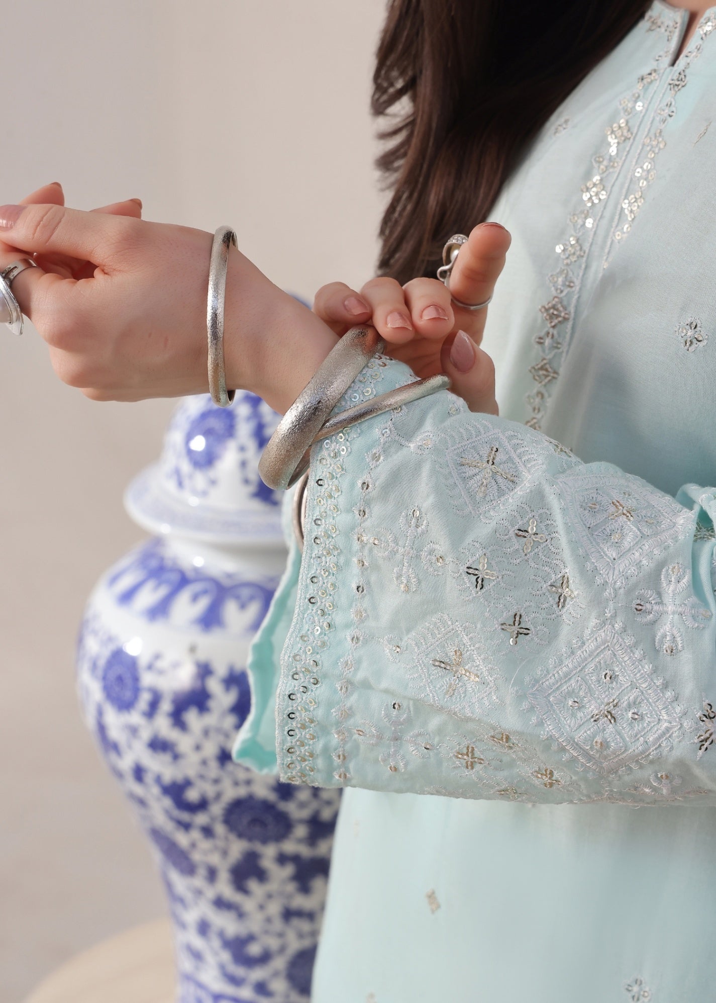 Ayra Pret Aks Ice Blue Women 2pcs