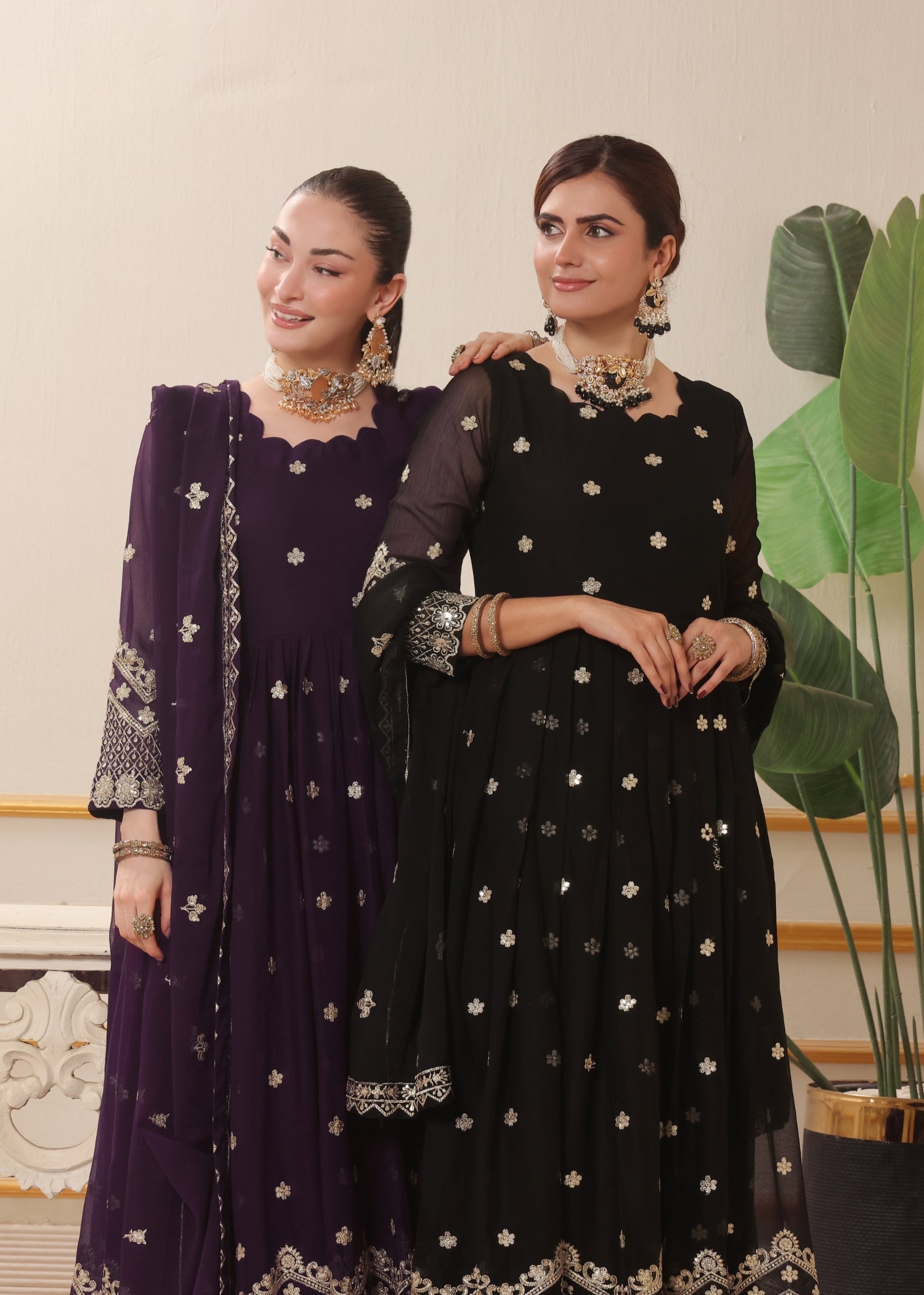 Abaan Zohan Dhanak Black Women 3pcs