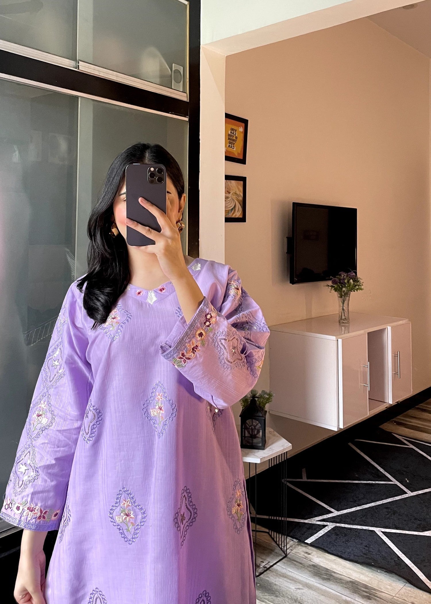 Tehzeeb Libas NOIR BLOOM Women 2pcs