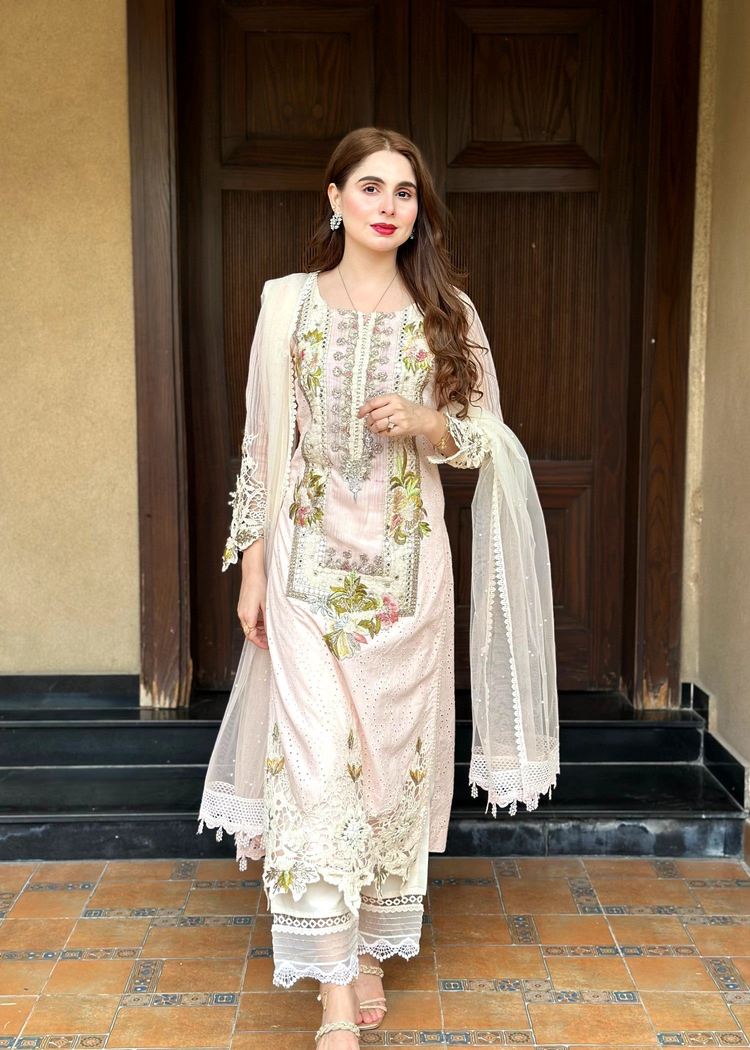 Khuda Baksh Creations S 125 Pink Women 4pcs